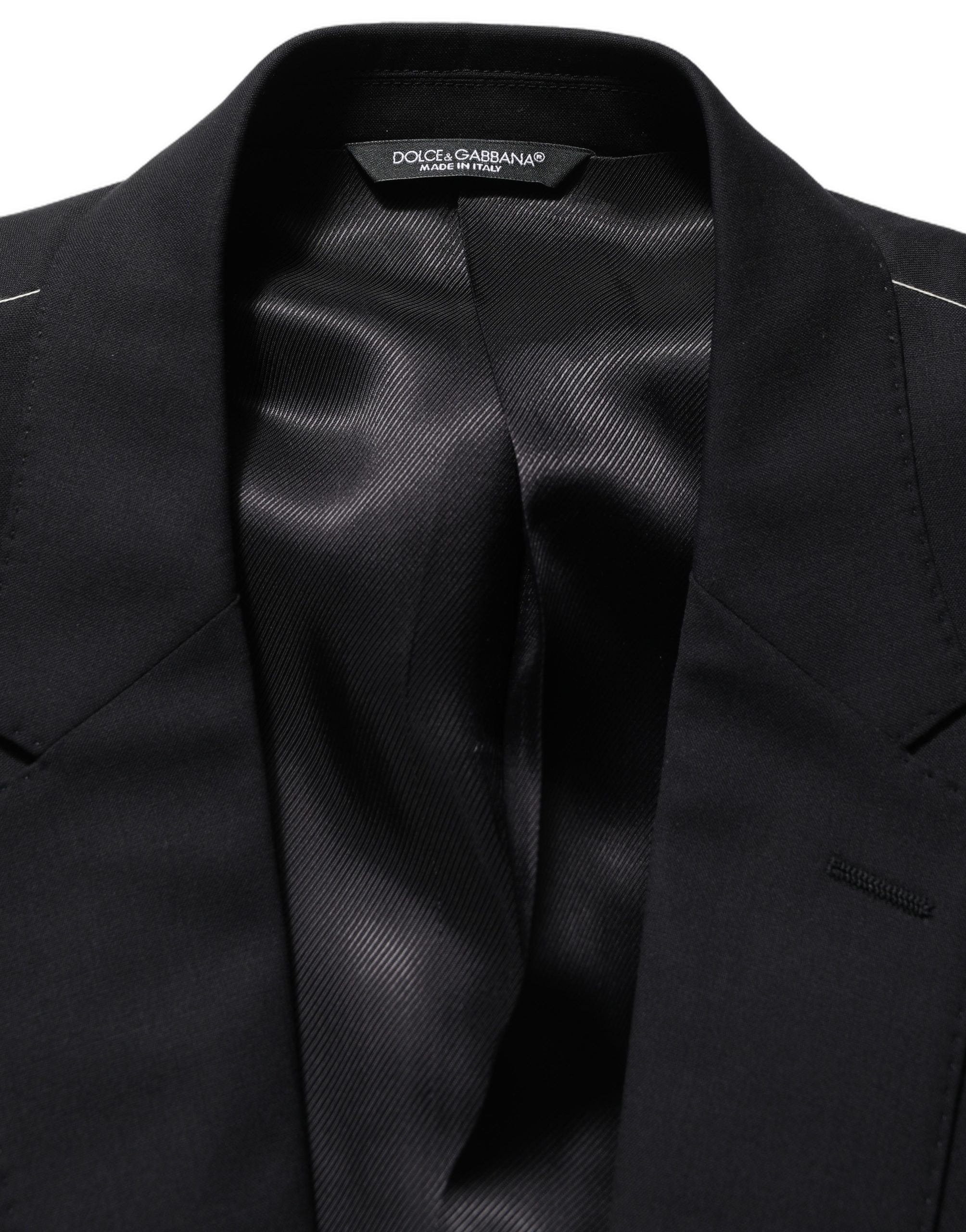 Dolce & Gabbana Black Wool Single Breasted Blazer Jacket - Image 6