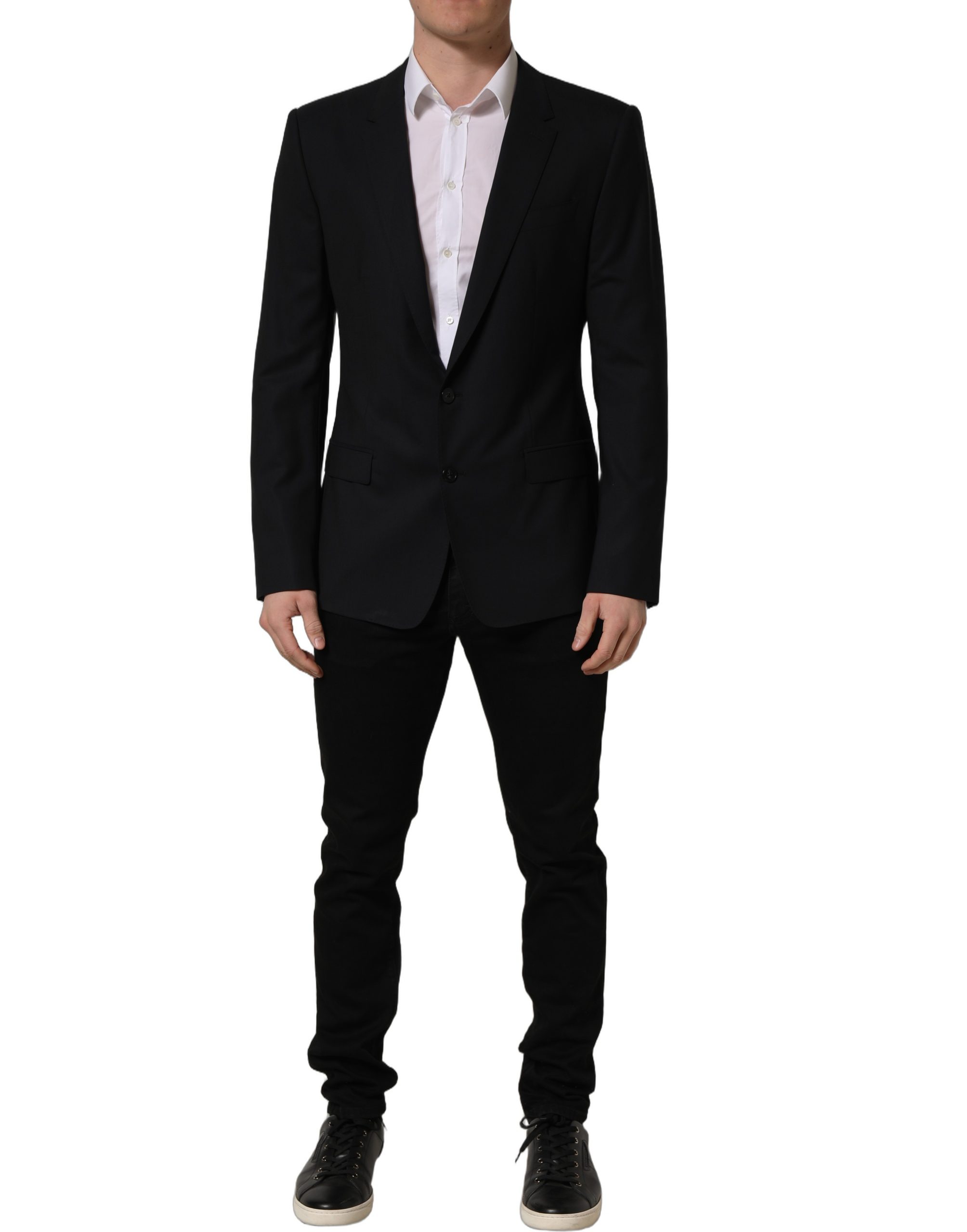 Dolce & Gabbana Black Wool Single Breasted Blazer Jacket - Image 2
