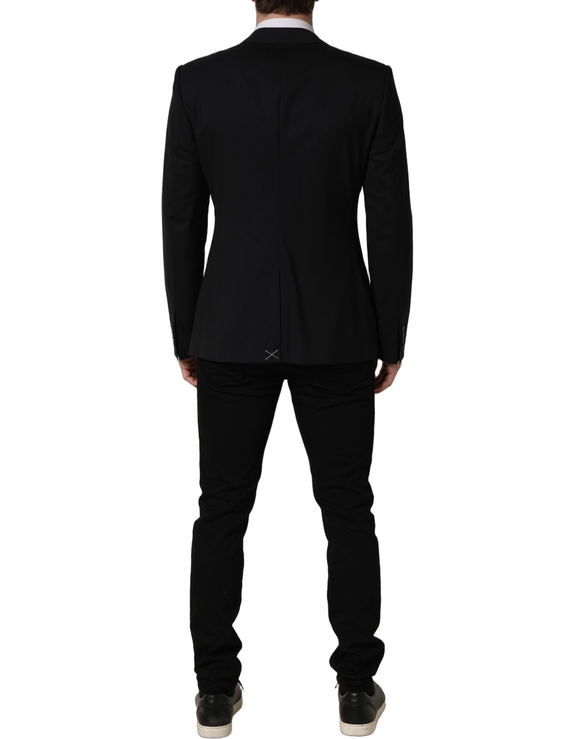 Dolce & Gabbana Black Wool Single Breasted Blazer Jacket - Image 4