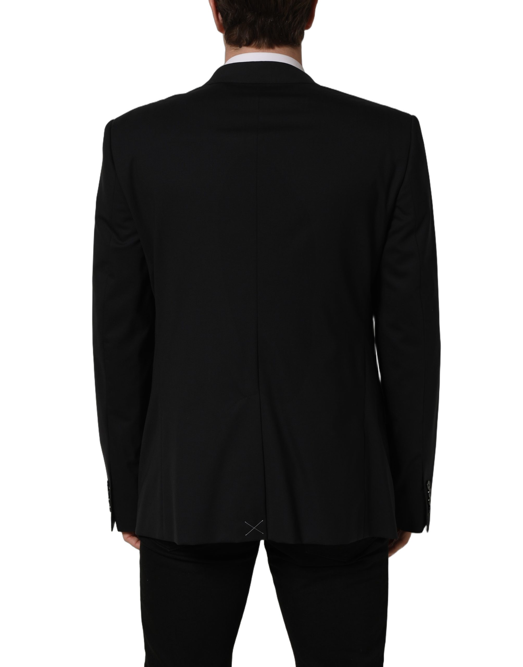 Dolce & Gabbana Black Wool Single Breasted Blazer Jacket - Image 4