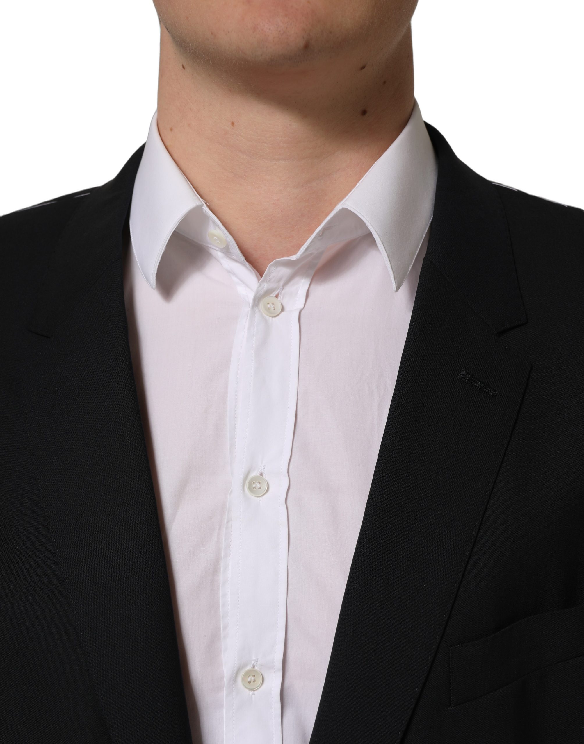 Dolce & Gabbana Black Wool Single Breasted Blazer Jacket - Image 5