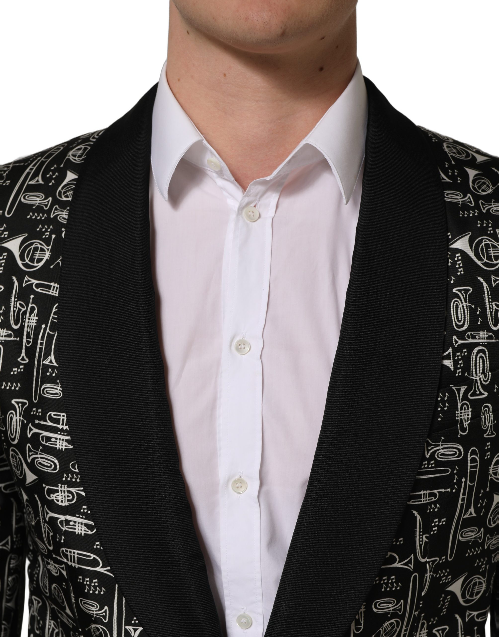 Dolce & Gabbana Black Crystal Embellished Coat Blazer Jacket - Image 5