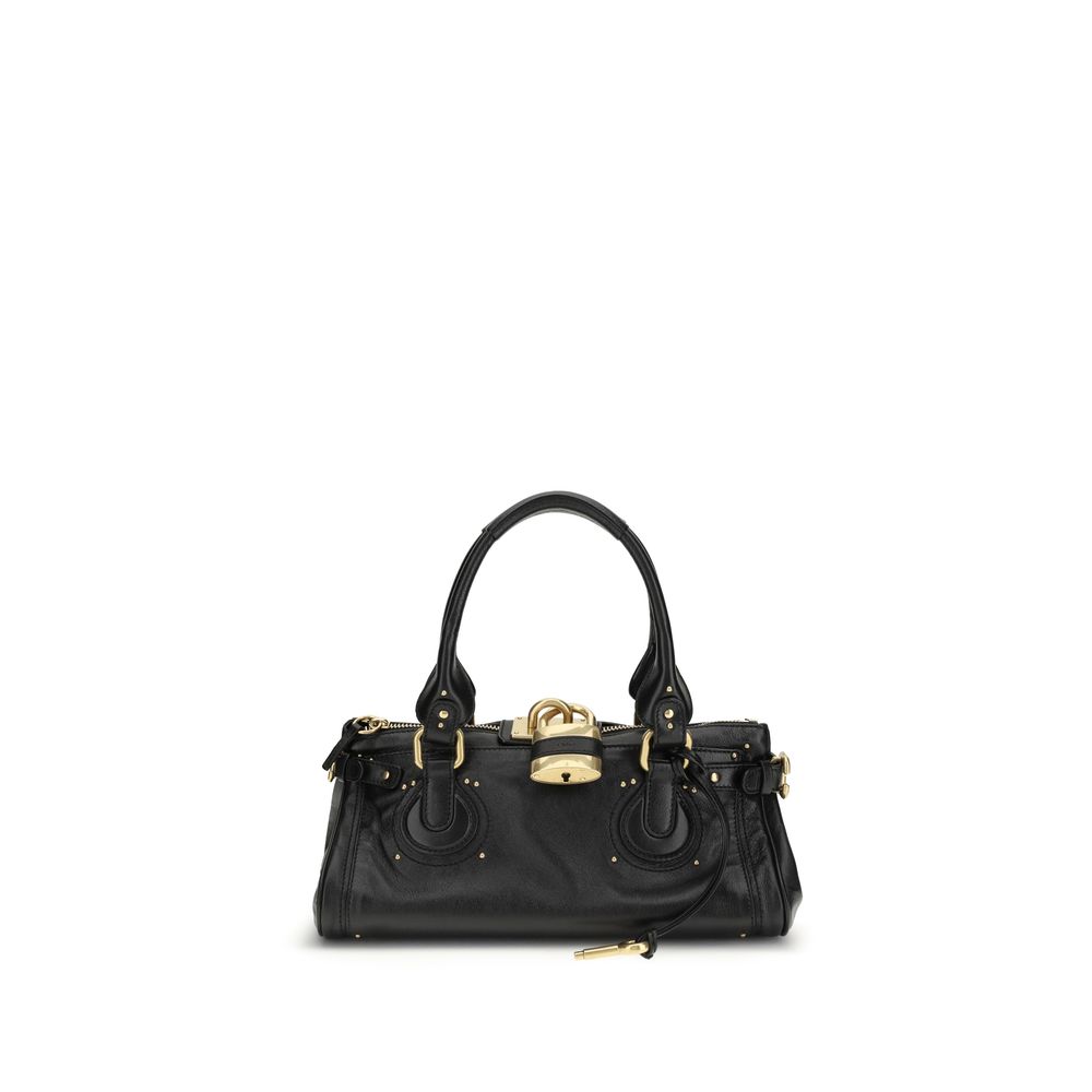 ChloƩ Black Calf Leather Bos Taurus Shoulder Bag