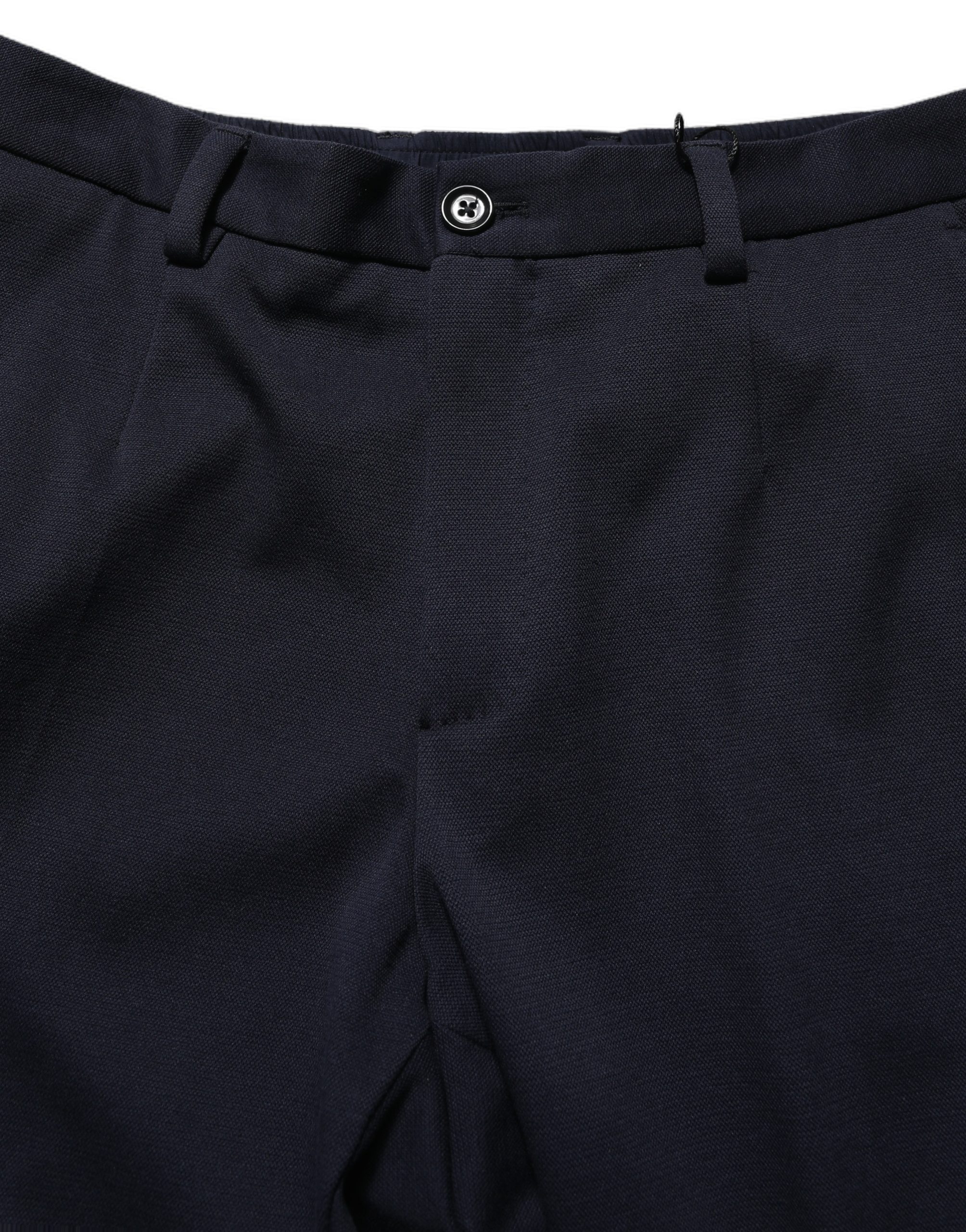 Dolce & Gabbana Black Cotton Tapered Leg Dress Trouser Pants - Image 5