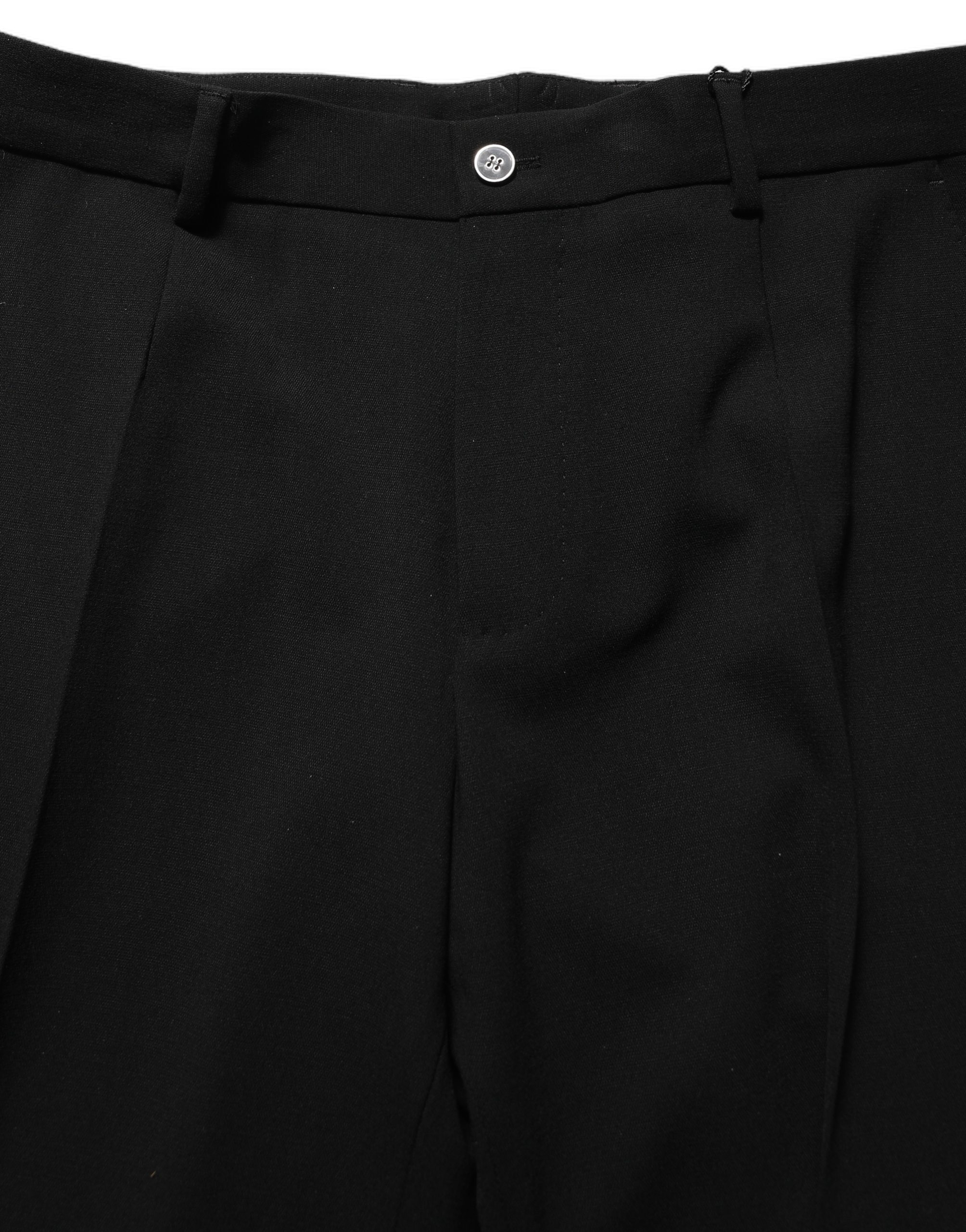 Dolce & Gabbana Black Wool Straight Men Dress Trouser Pants - Image 5