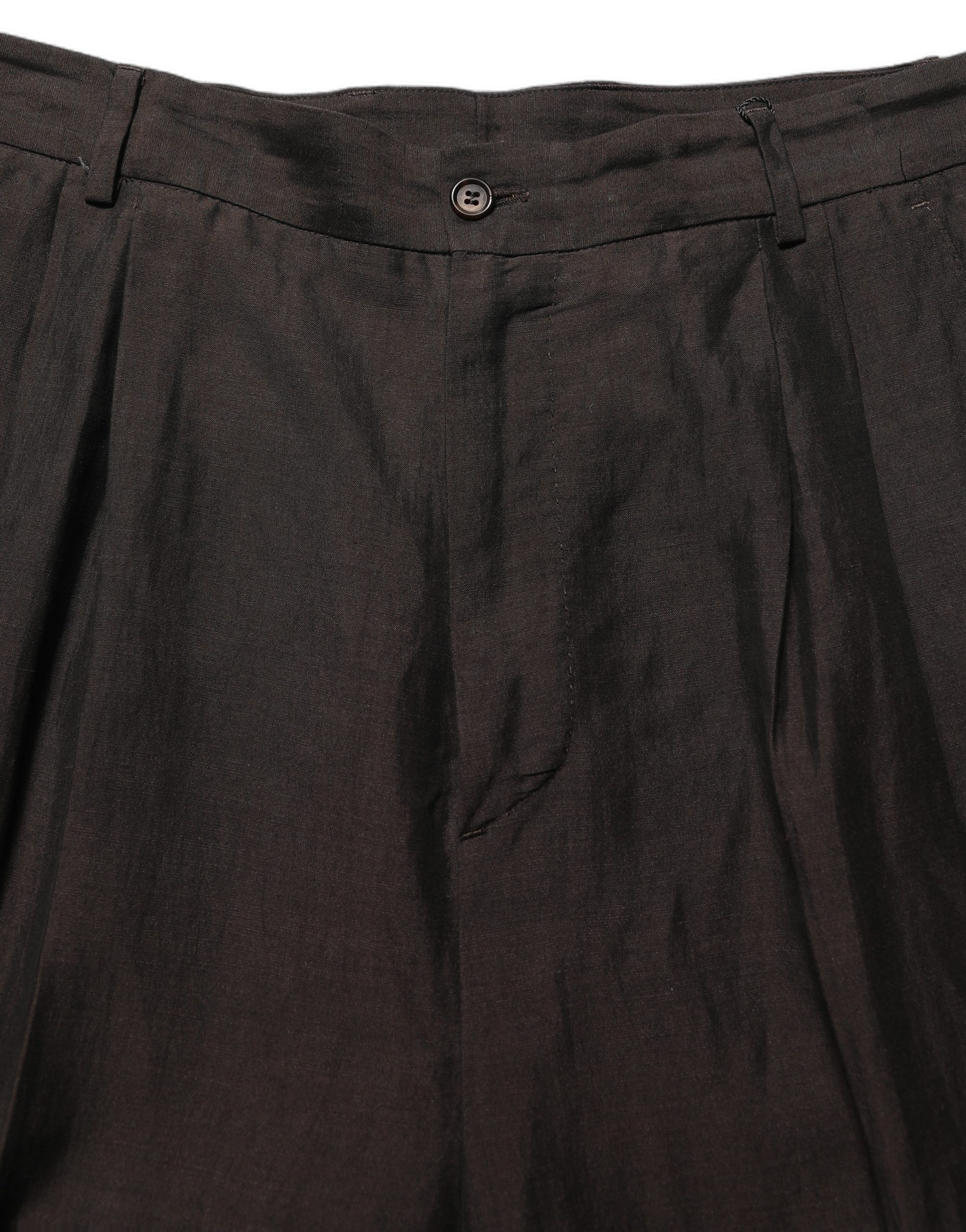 Dolce & Gabbana Brown Linen Straight Men Dress Trouser Pants - Image 5