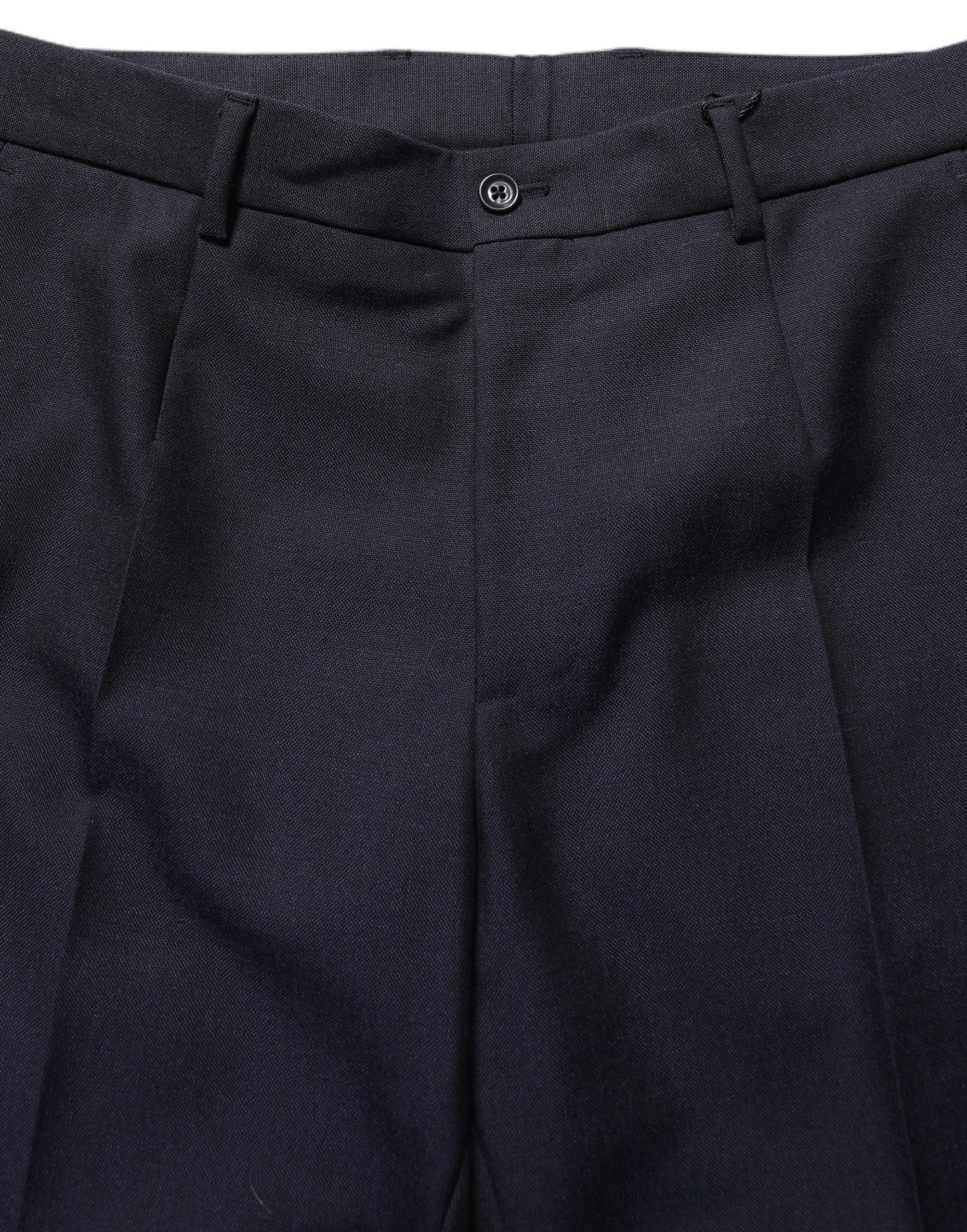 Dolce & Gabbana Black Wool Tapered Leg Dress Trouser Pants - Image 5