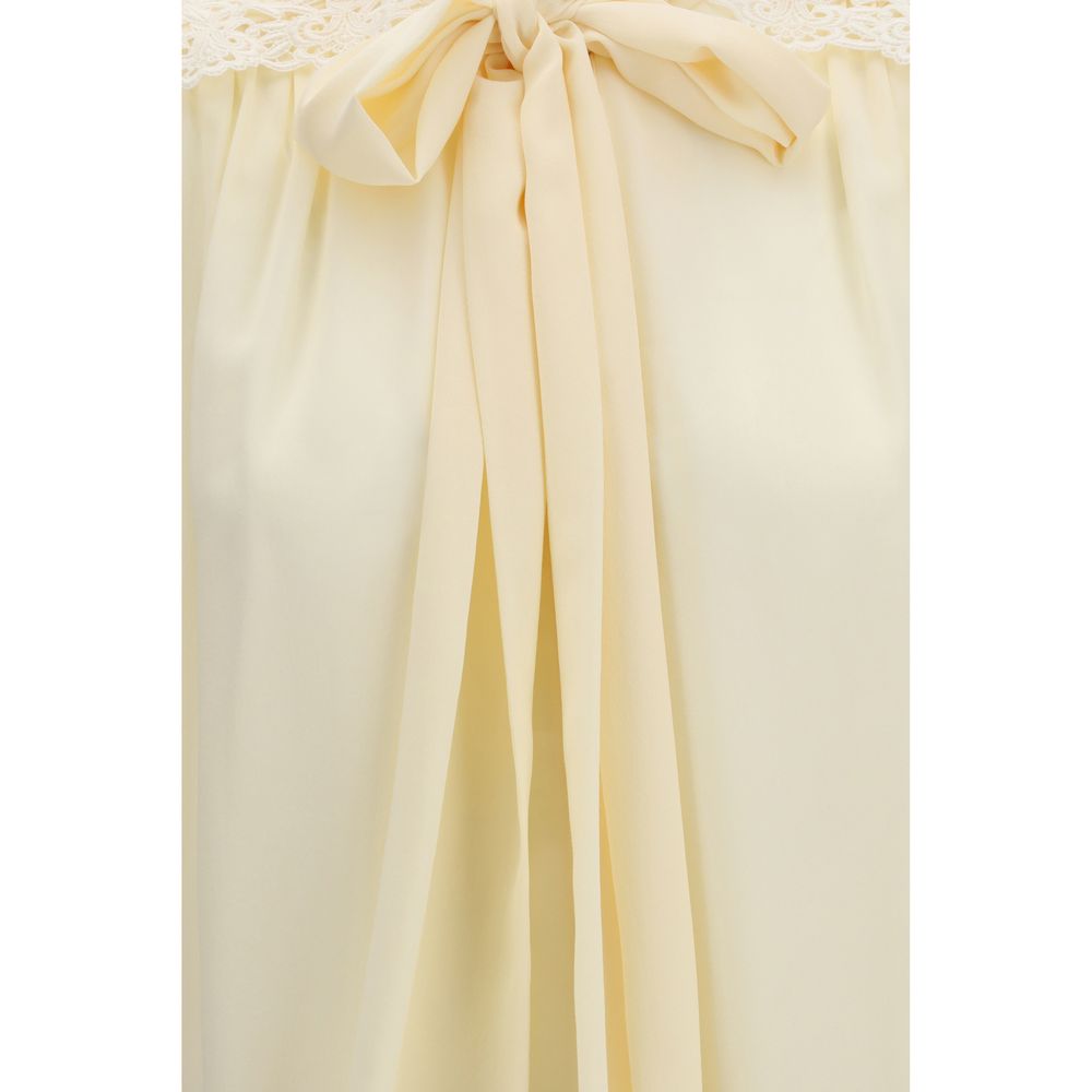 ChloƩ Beige Polyester Blouse - Image 3