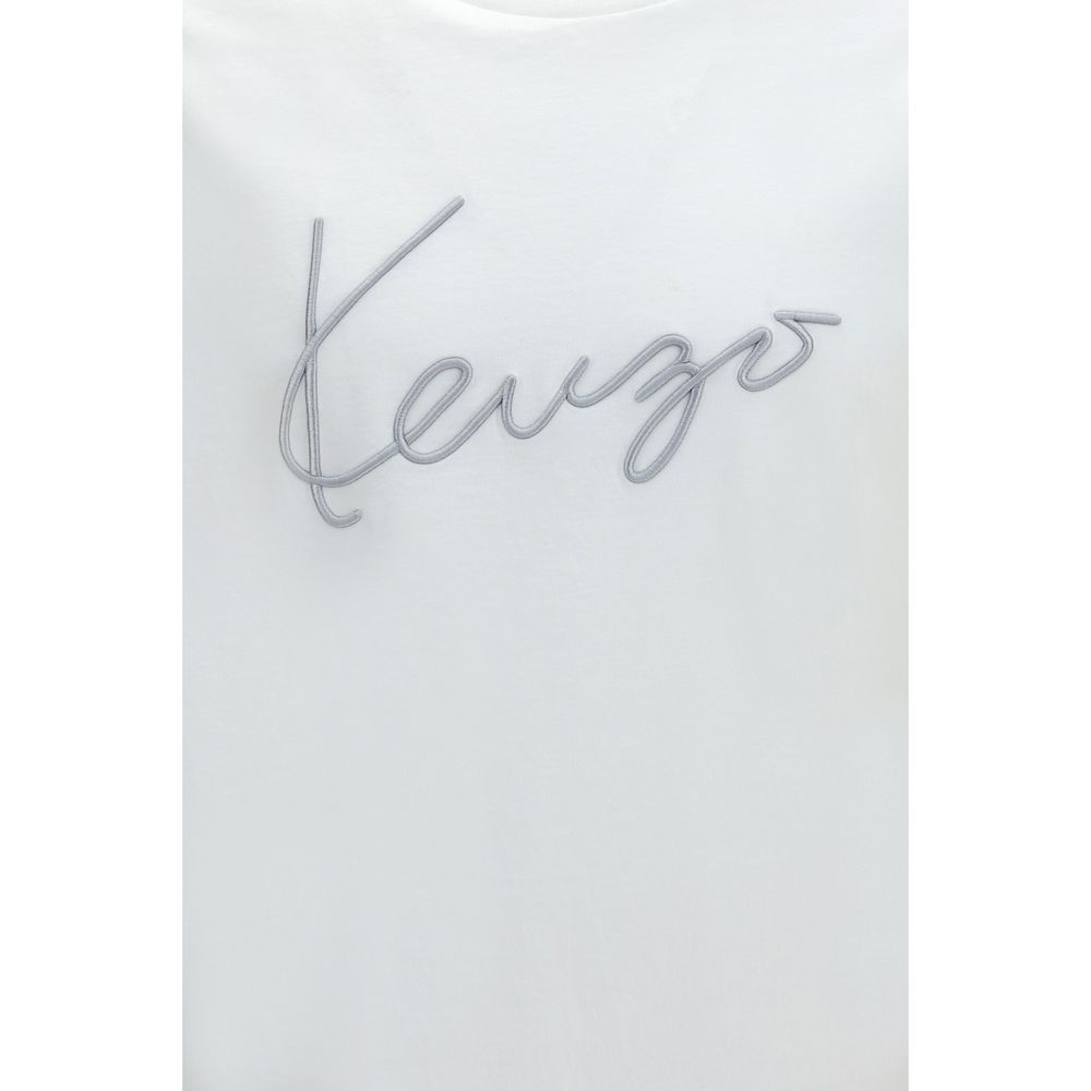 Kenzo White Cotton T-Shirt - Image 3