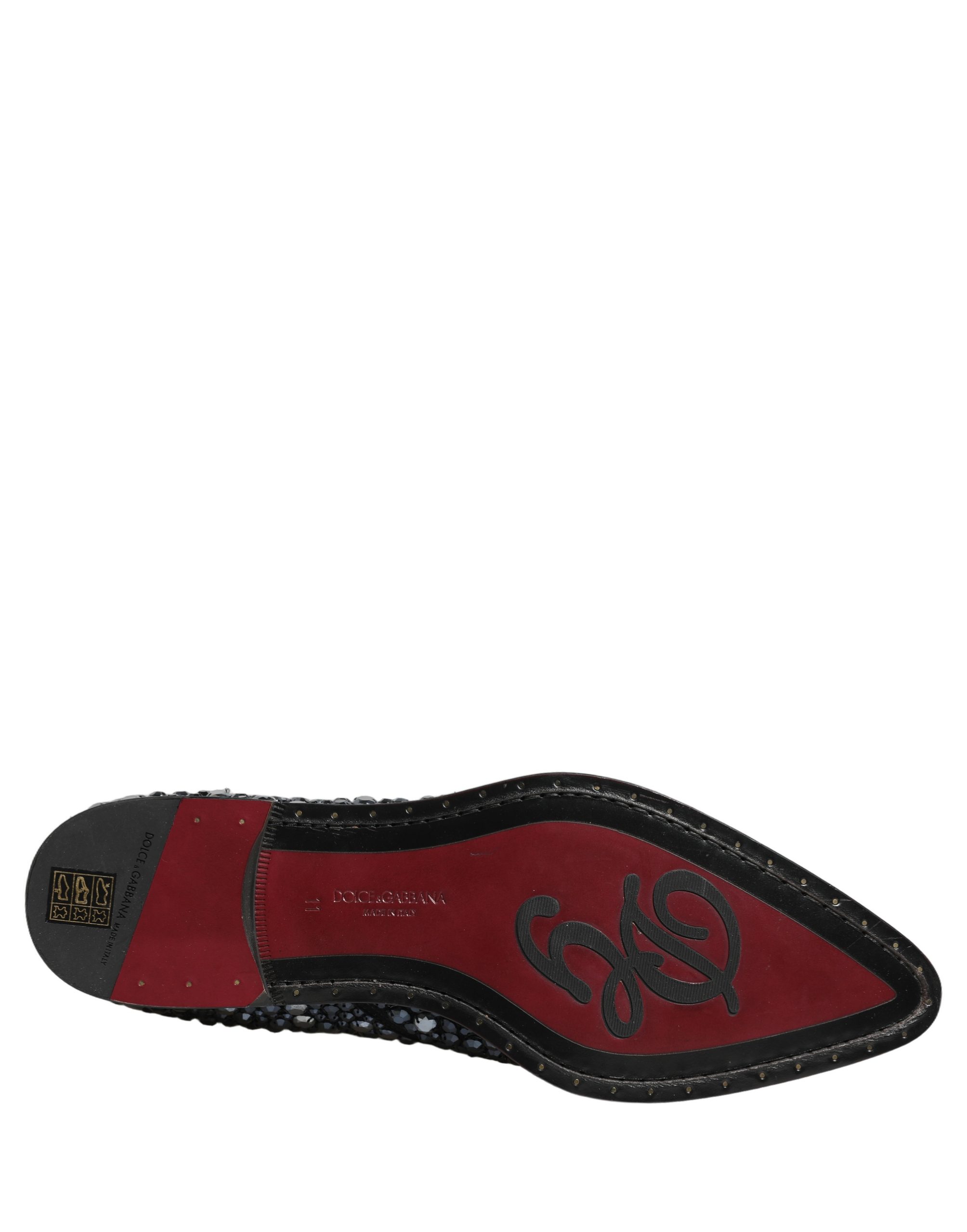 Dolce & Gabbana Black Embellished Chelsea Ankle Boots Shoes - Image 8