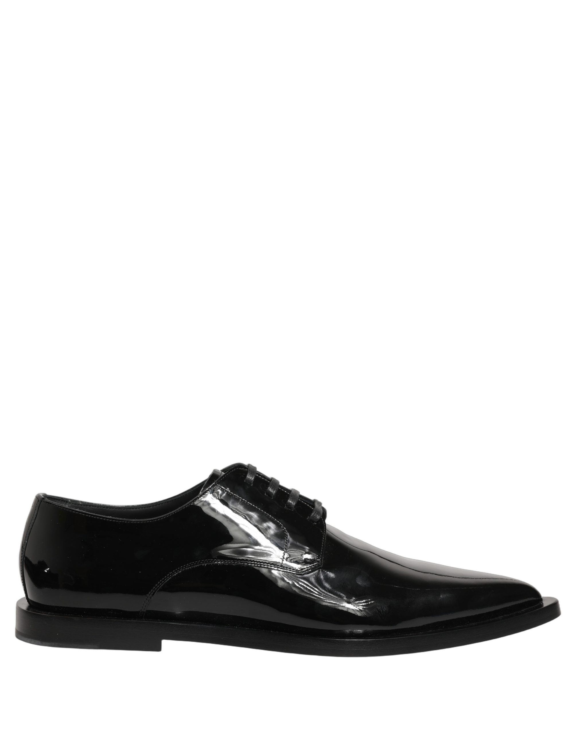 Dolce & Gabbana Black Leather Men Derby Dress Formal Shoes - Image 2