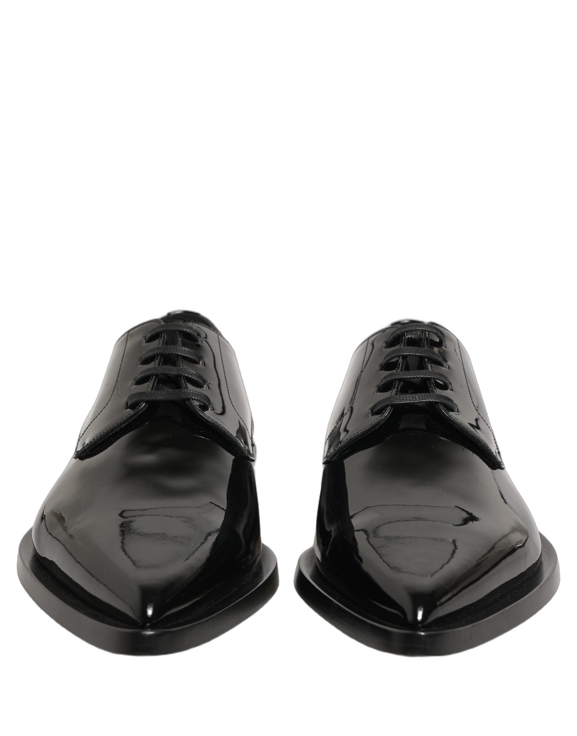 Dolce & Gabbana Black Leather Men Derby Dress Formal Shoes - Image 4