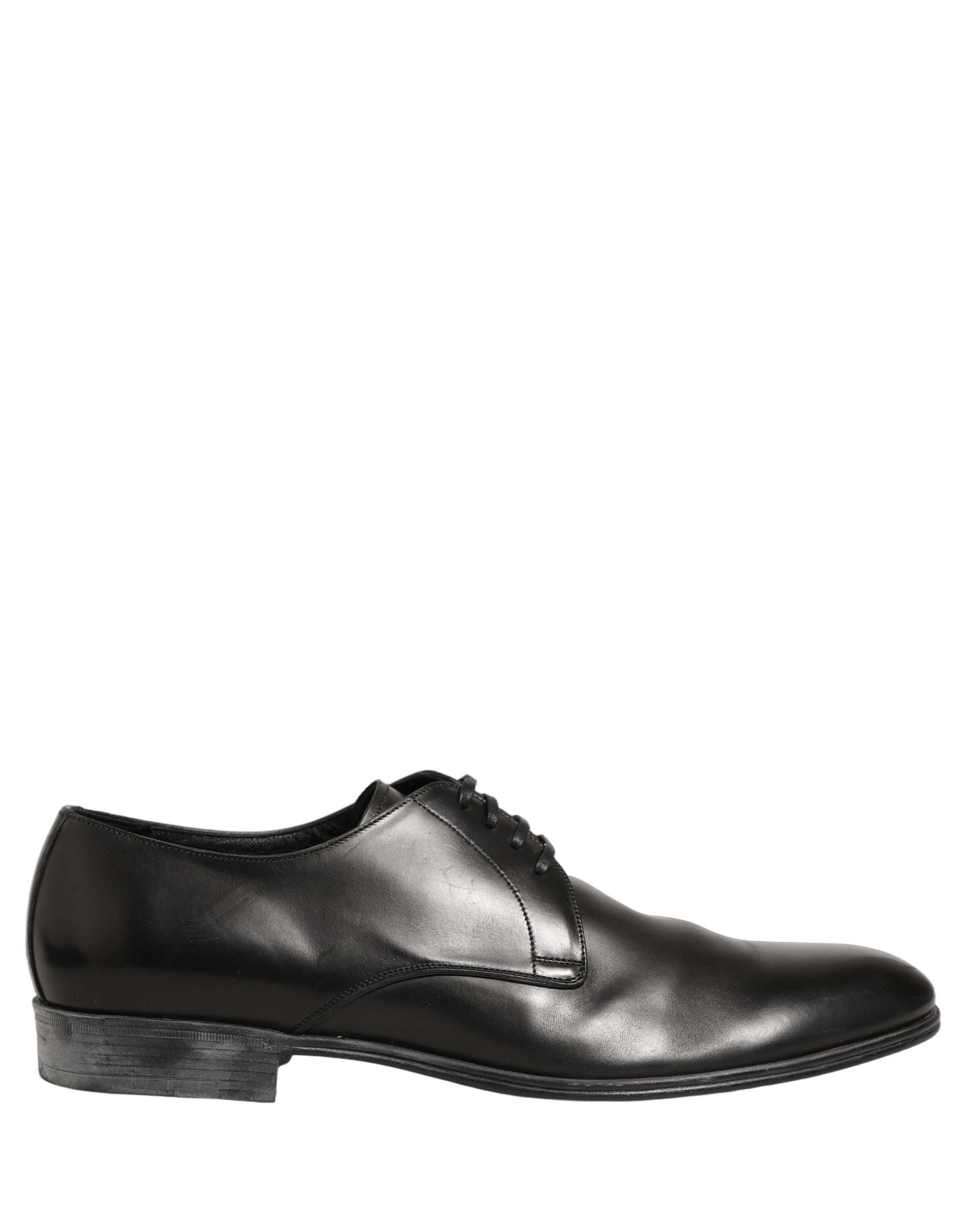 Dolce & Gabbana Dress Black Leather Lace Up Derby Shoes - Image 2
