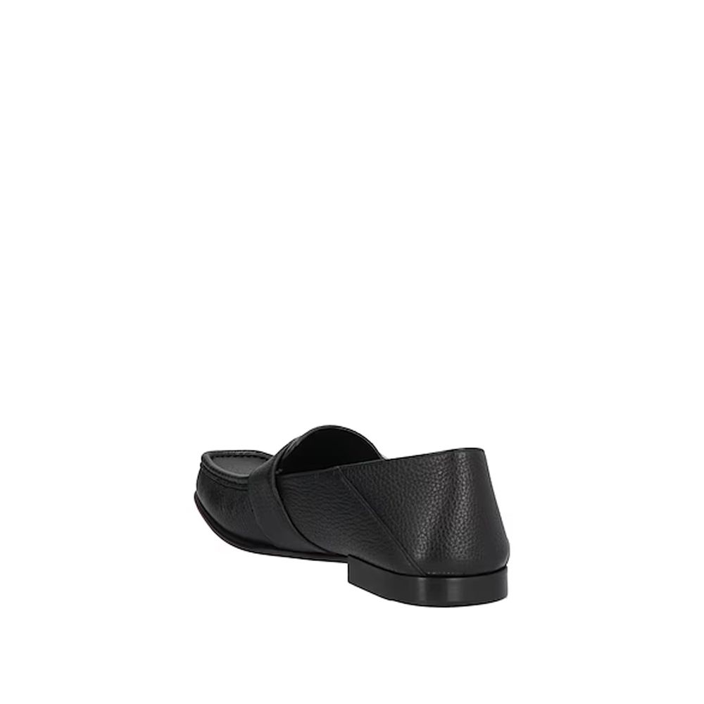 Fendi Black Calfskin Slip-On Loafers - Image 3