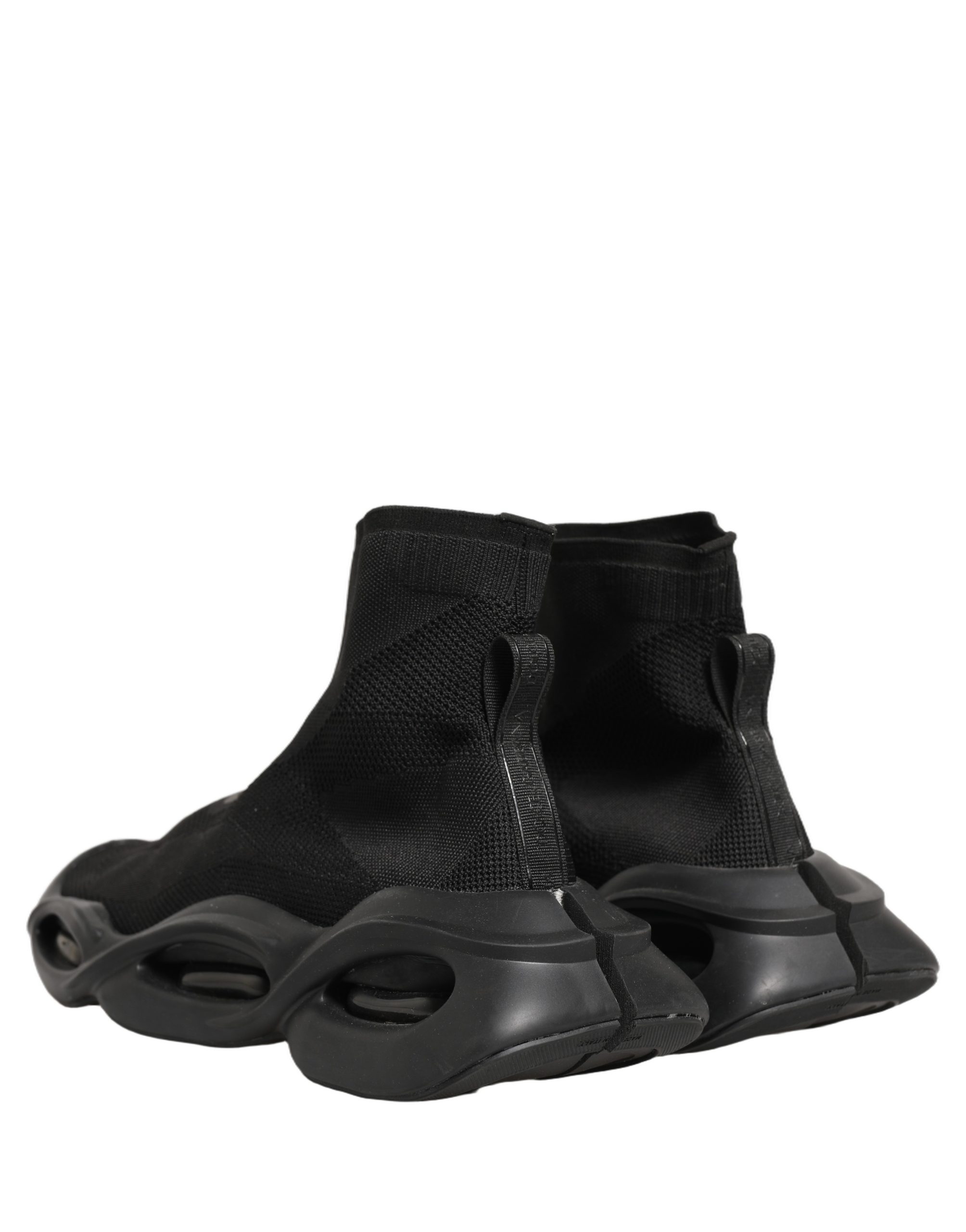 Dolce & Gabbana Black Slip On Wave Socks Men Sneakers Shoes - Image 7