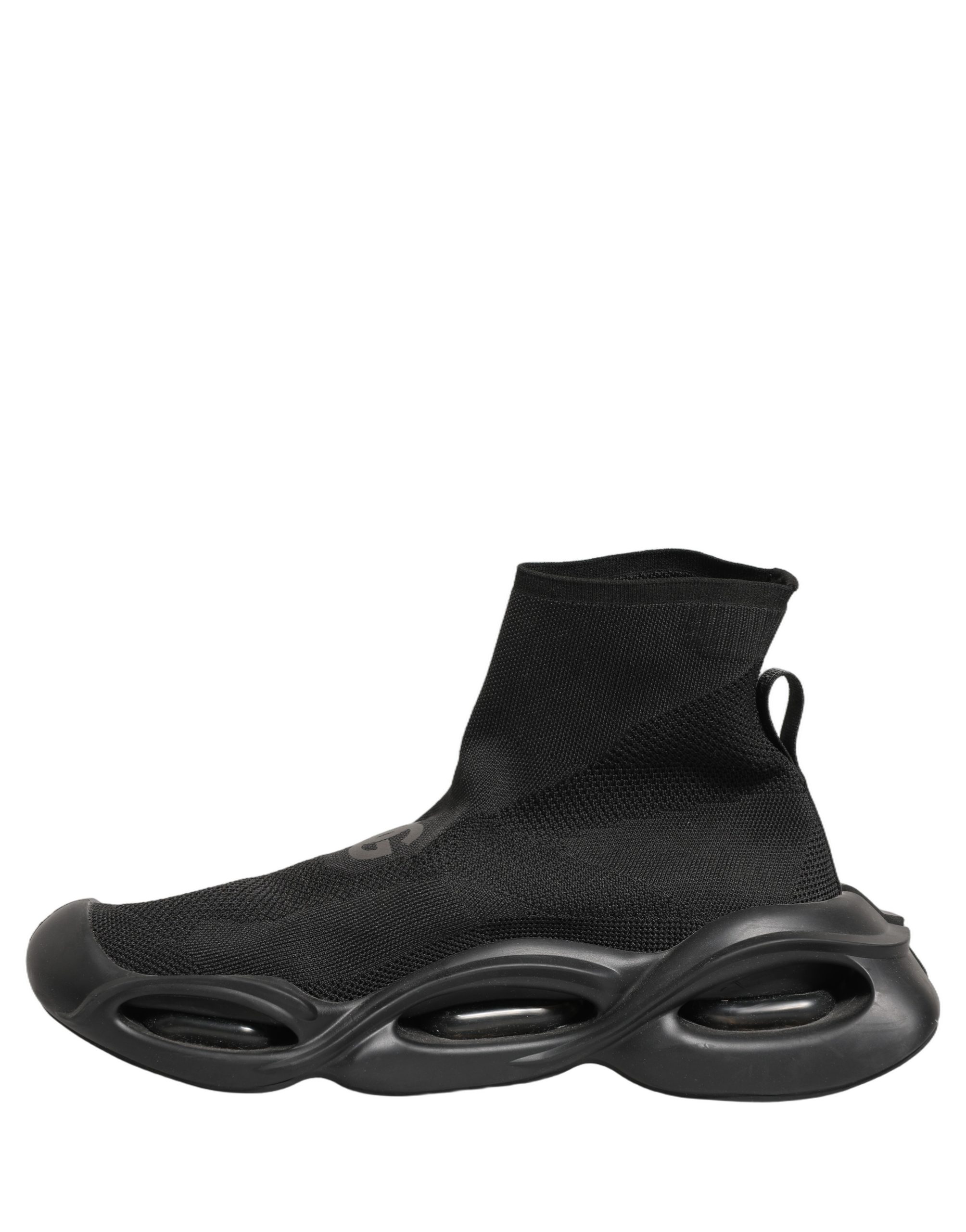 Dolce & Gabbana Black Slip On Wave Socks Men Sneakers Shoes - Image 8