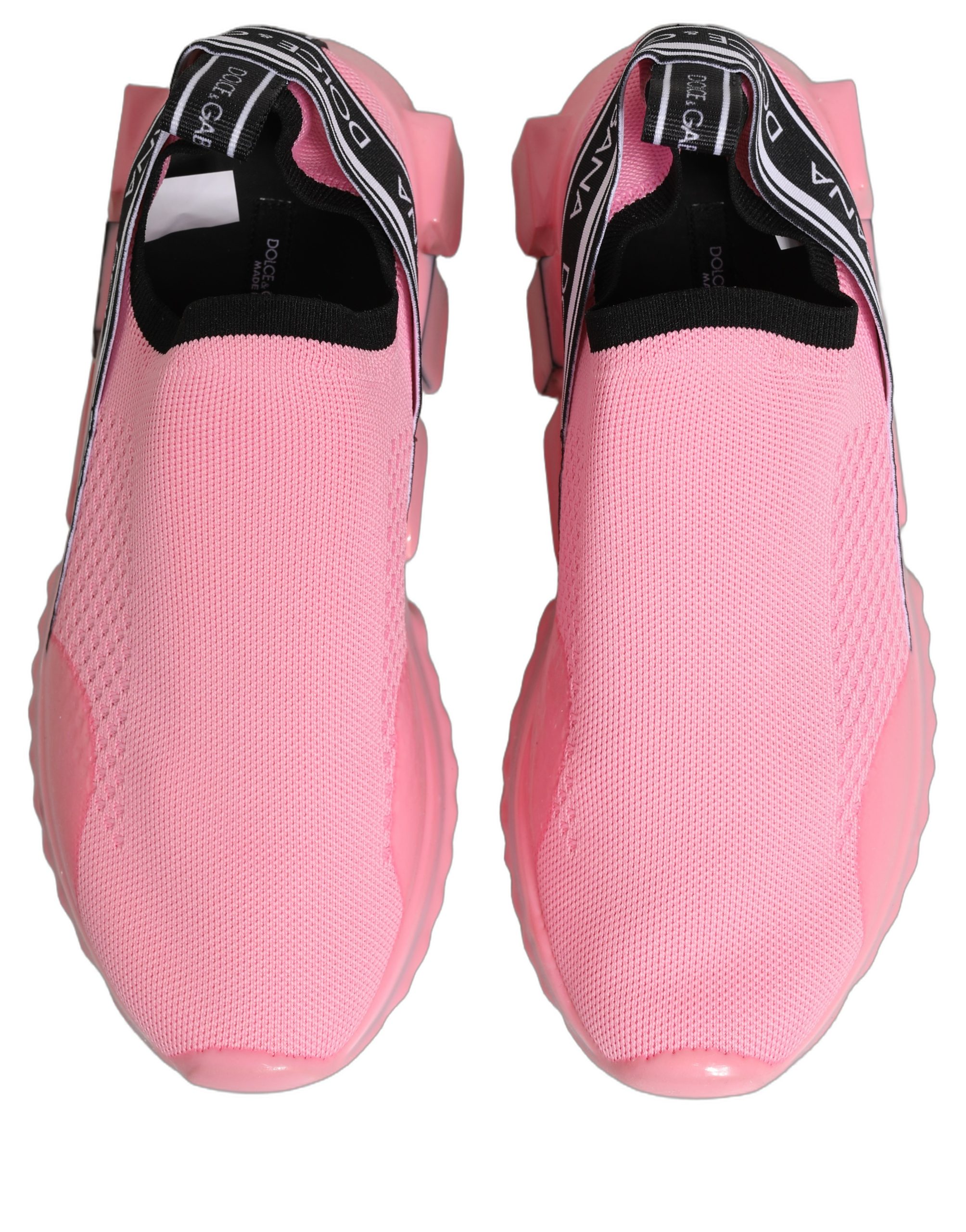Dolce & Gabbana Pink Slip On Low Top Sorrento Sneakers Shoes - Image 4
