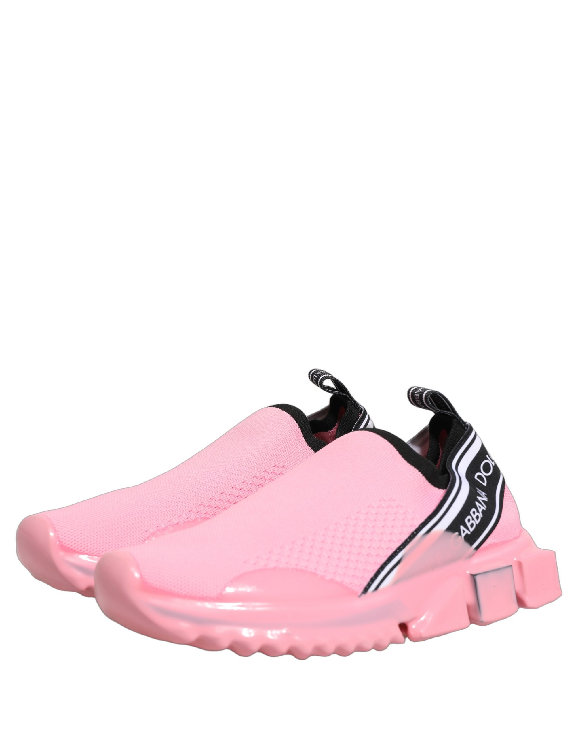 Dolce & Gabbana Pink Slip On Low Top Sorrento Sneakers Shoes - Image 5