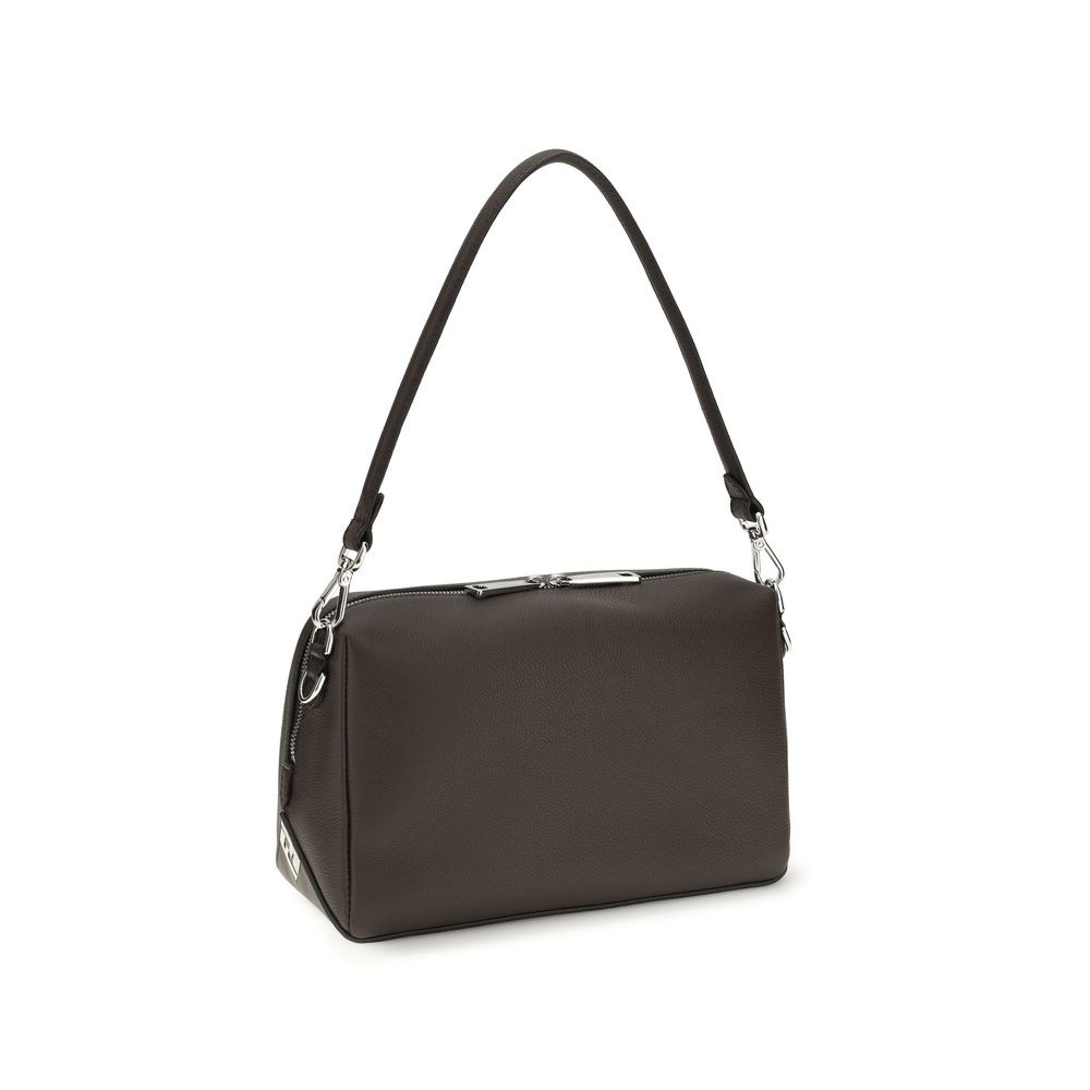 Fendi Brown Calf Leather Bos Taurus Shoulder Bag - Image 3