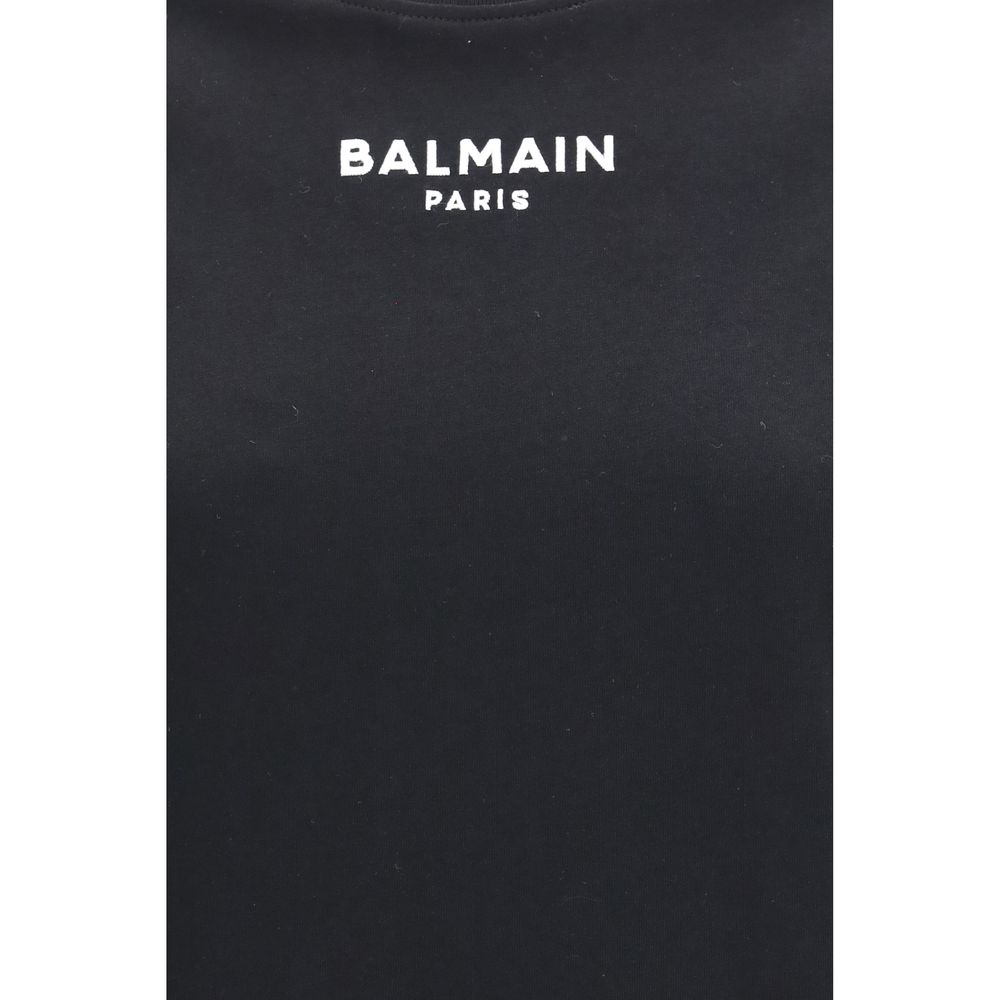 Balmain Black Cotton T-Shirt - Image 3