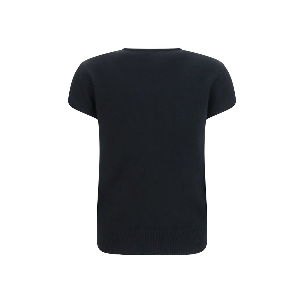 Balmain Black Wool Oves Aries Sleeveles Sweater - Image 2