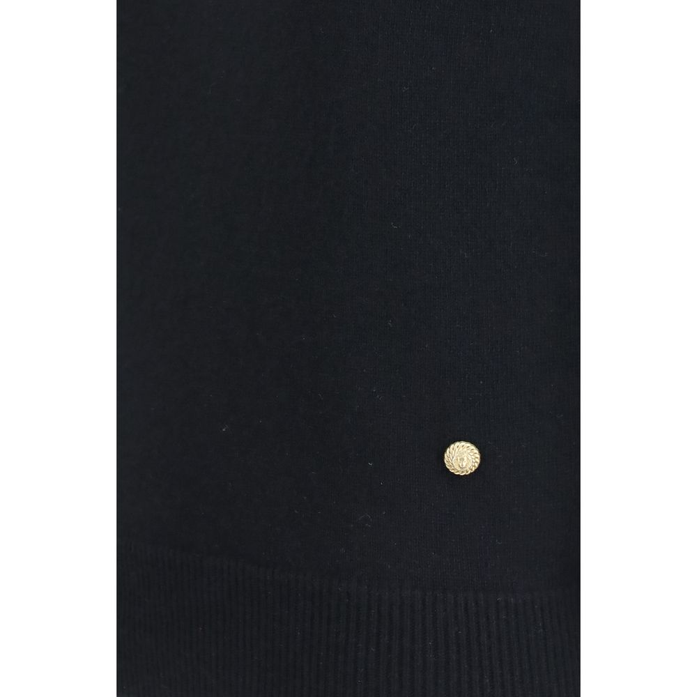 Balmain Black Wool Oves Aries Sleeveles Sweater - Image 3