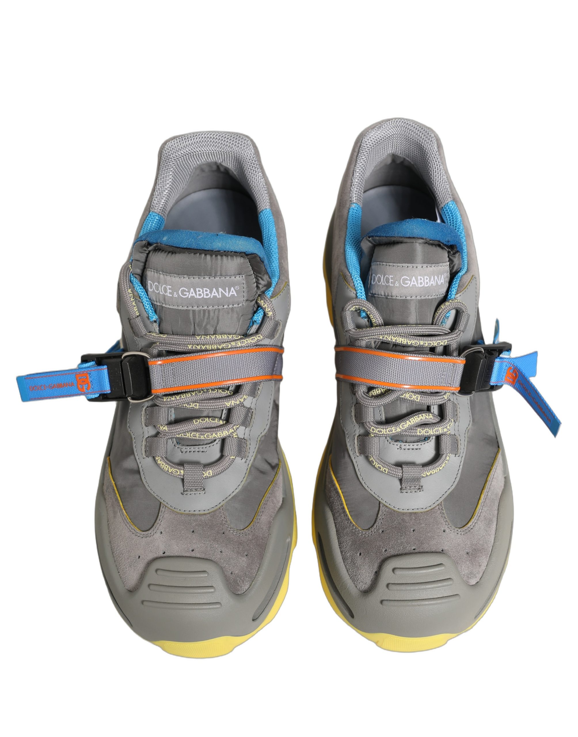 Dolce & Gabbana Gray Airmaster Panelled Low Top Men Sneakers Shoes - Image 2