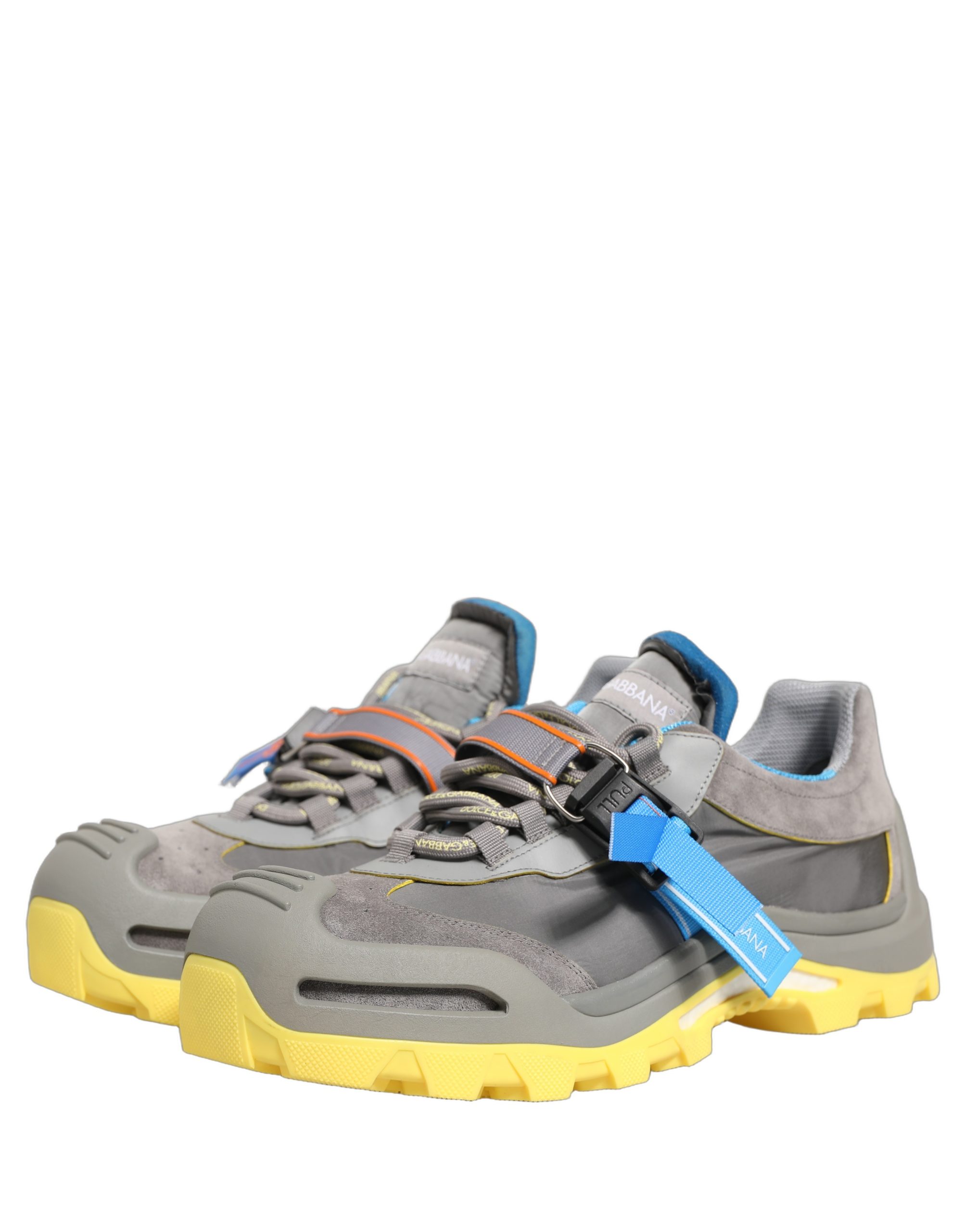 Dolce & Gabbana Gray Airmaster Panelled Low Top Men Sneakers Shoes - Image 3