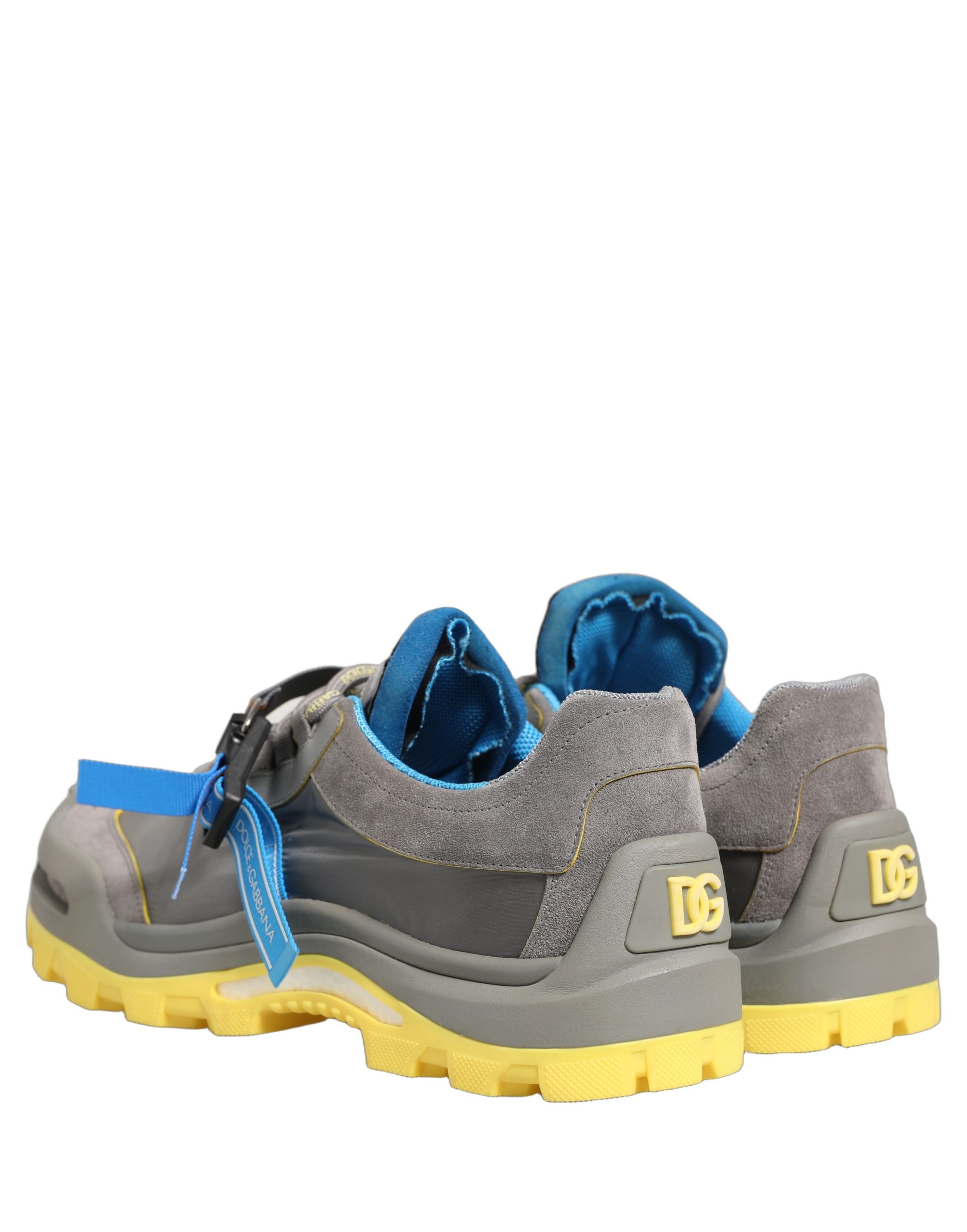 Dolce & Gabbana Gray Airmaster Panelled Low Top Men Sneakers Shoes - Image 4