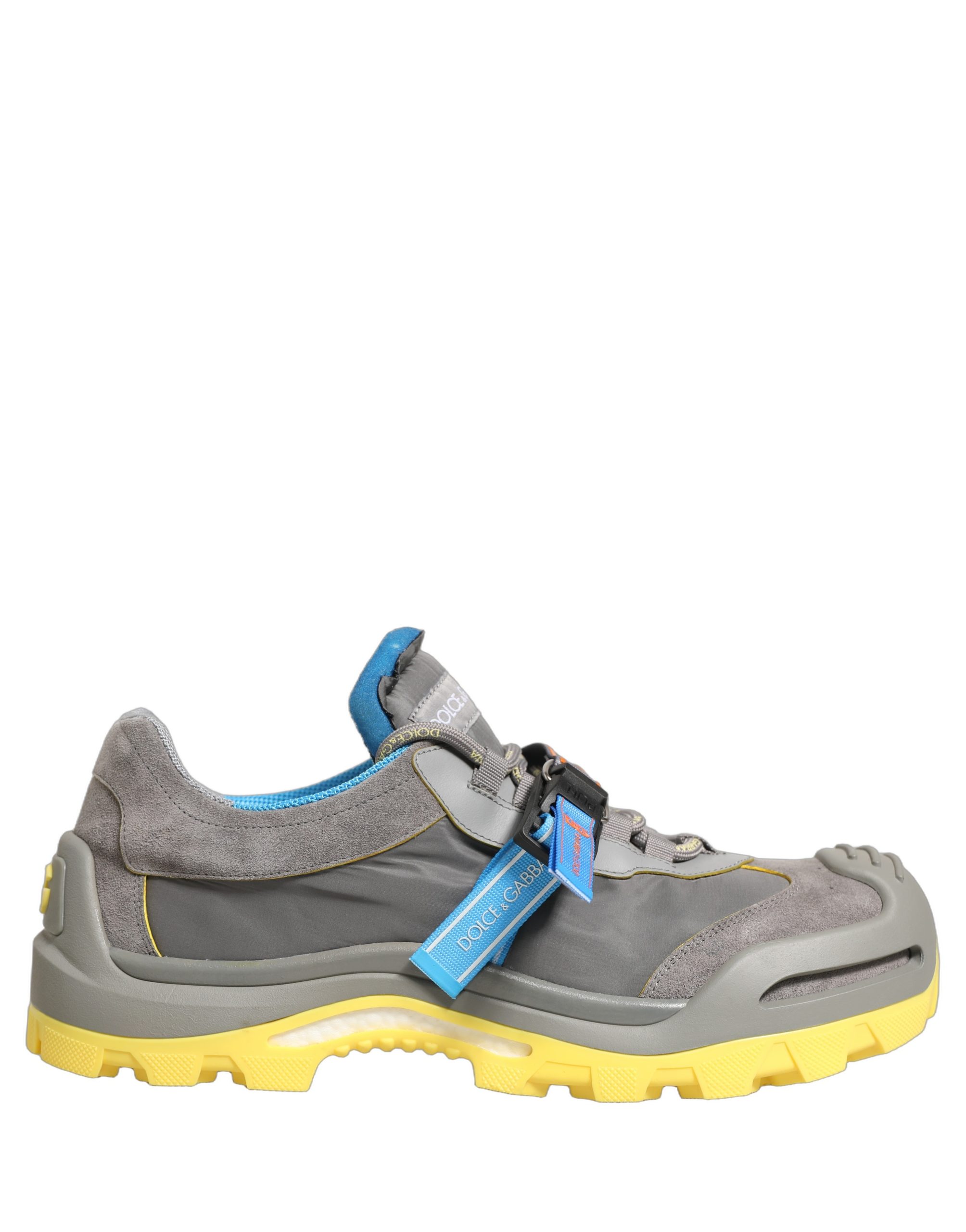 Dolce & Gabbana Gray Airmaster Panelled Low Top Men Sneakers Shoes - Image 6