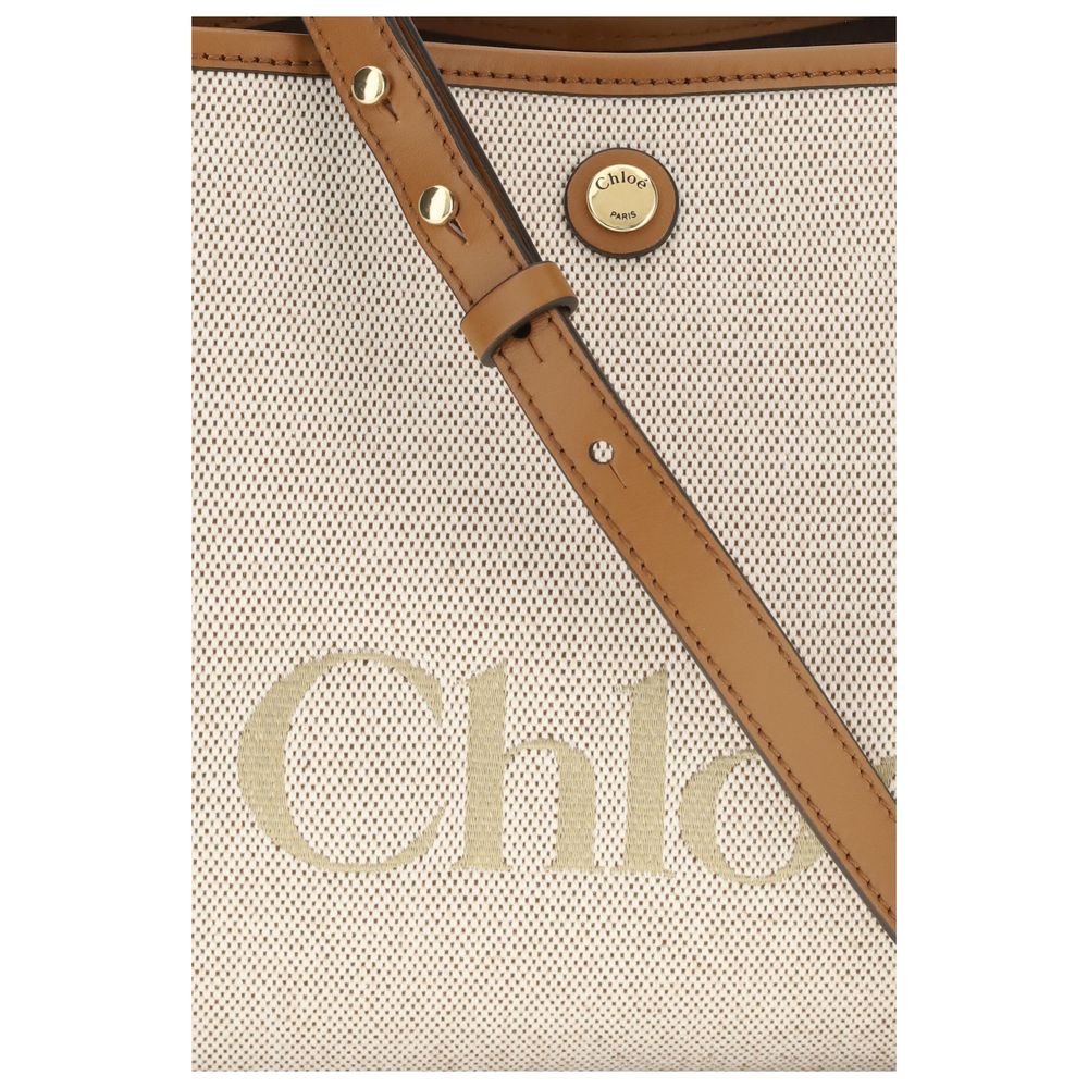 ChloƩ Beige Fabric Handbag - Image 4