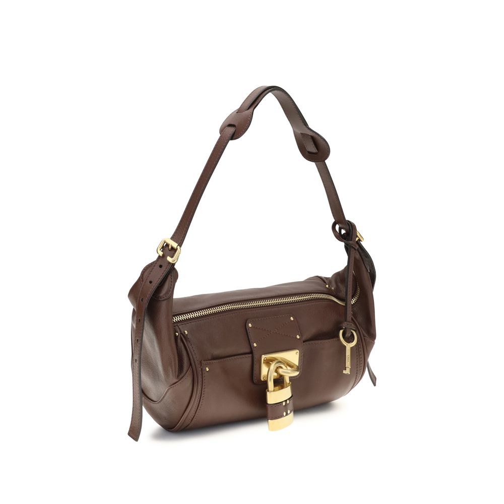 ChloƩ Brown Calf Leather Bos Taurus Shoulder Bag - Image 2