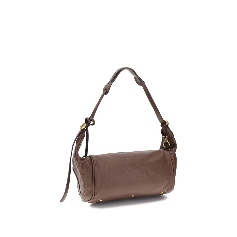 ChloƩ Brown Calf Leather Bos Taurus Shoulder Bag - Image 3