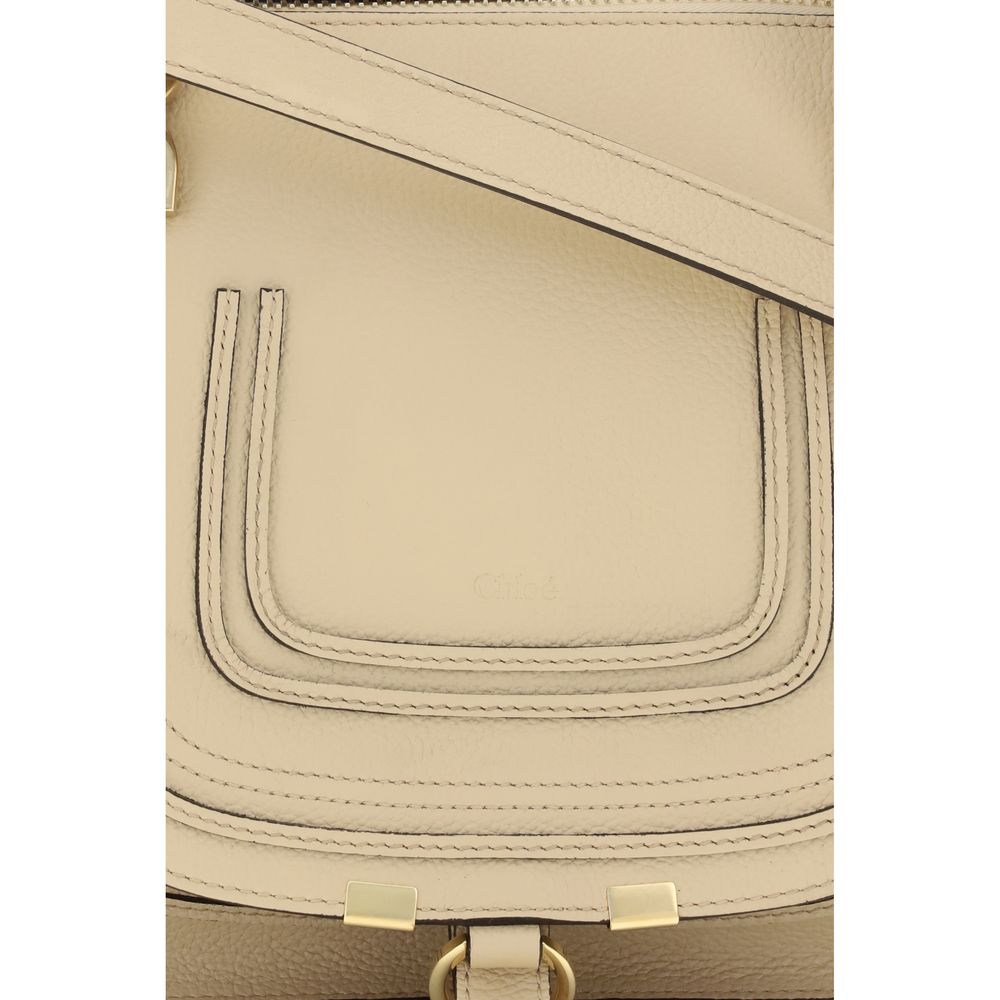 ChloƩ Beige Calf Leather Bos Taurus Handbag - Image 4