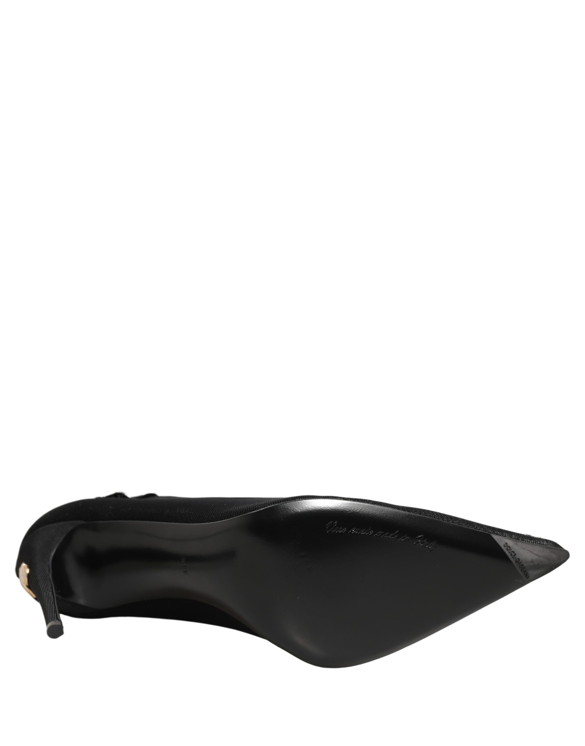 Dolce & Gabbana Black Over The Knee Sock Pumps Boots Shoes - Image 8