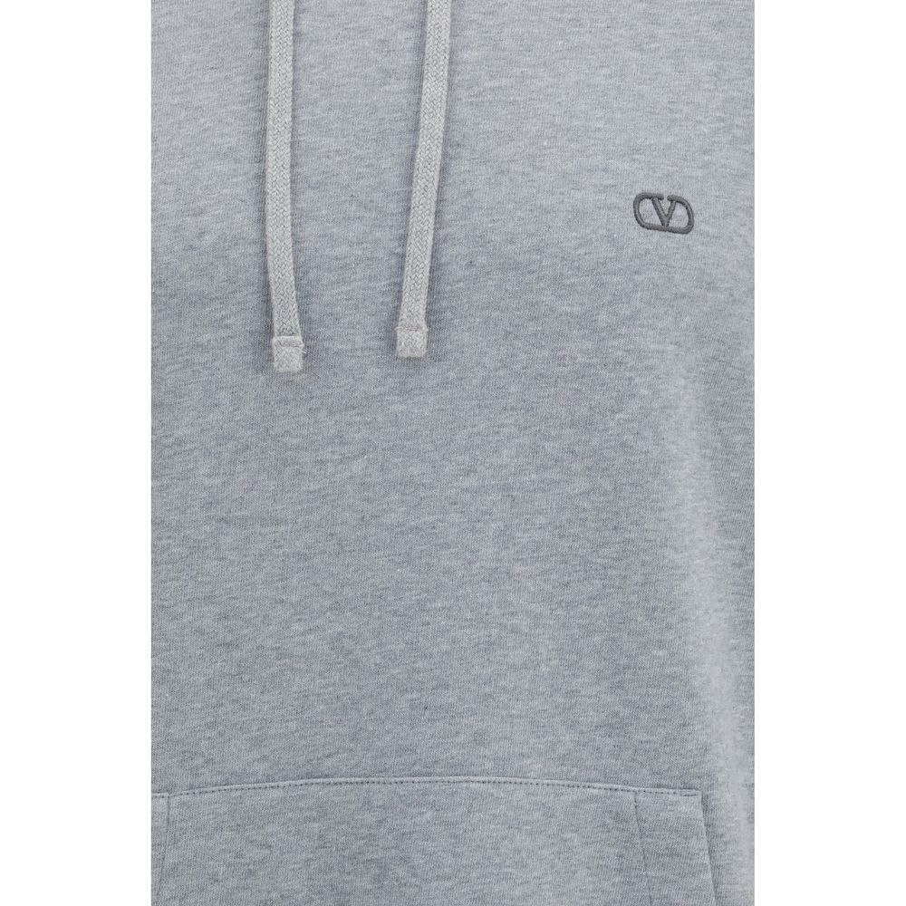 Valentino Gray Cotton Sweatshirt - Image 3