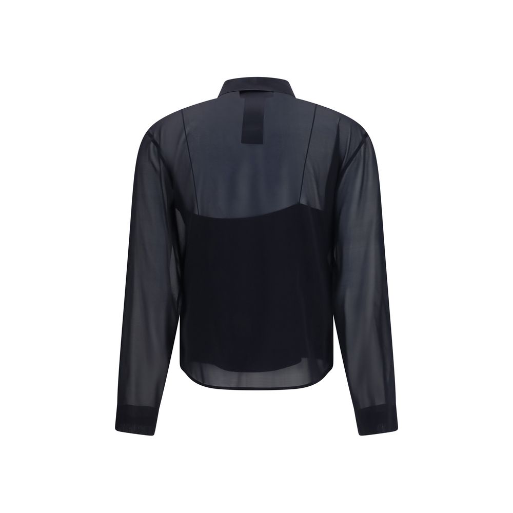 Gucci Black Silk Pattern Shirt - Image 2