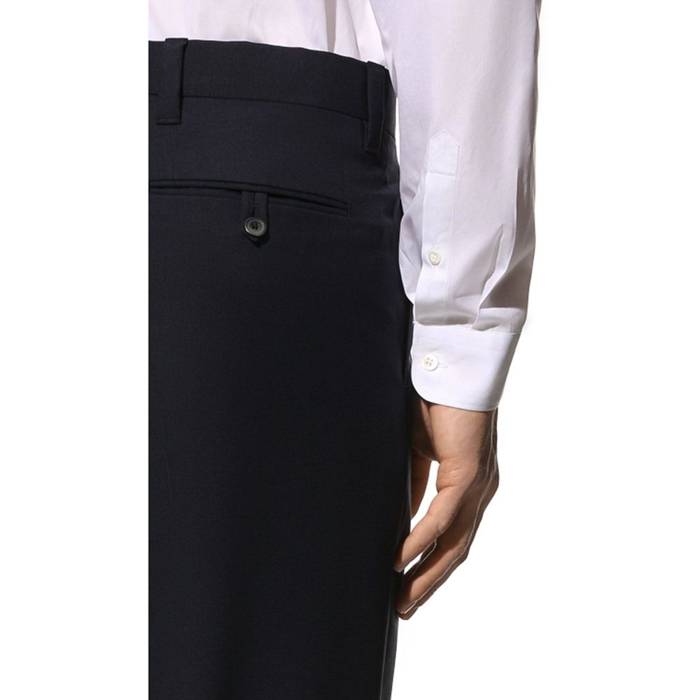 Prada Blue Wool Dress Pants - Image 4