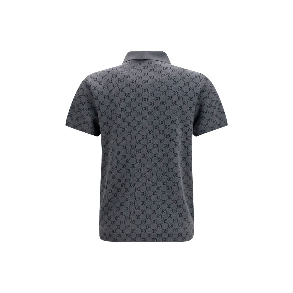 Gucci Gray Wool Oves Aries Polo Shirt - Image 2