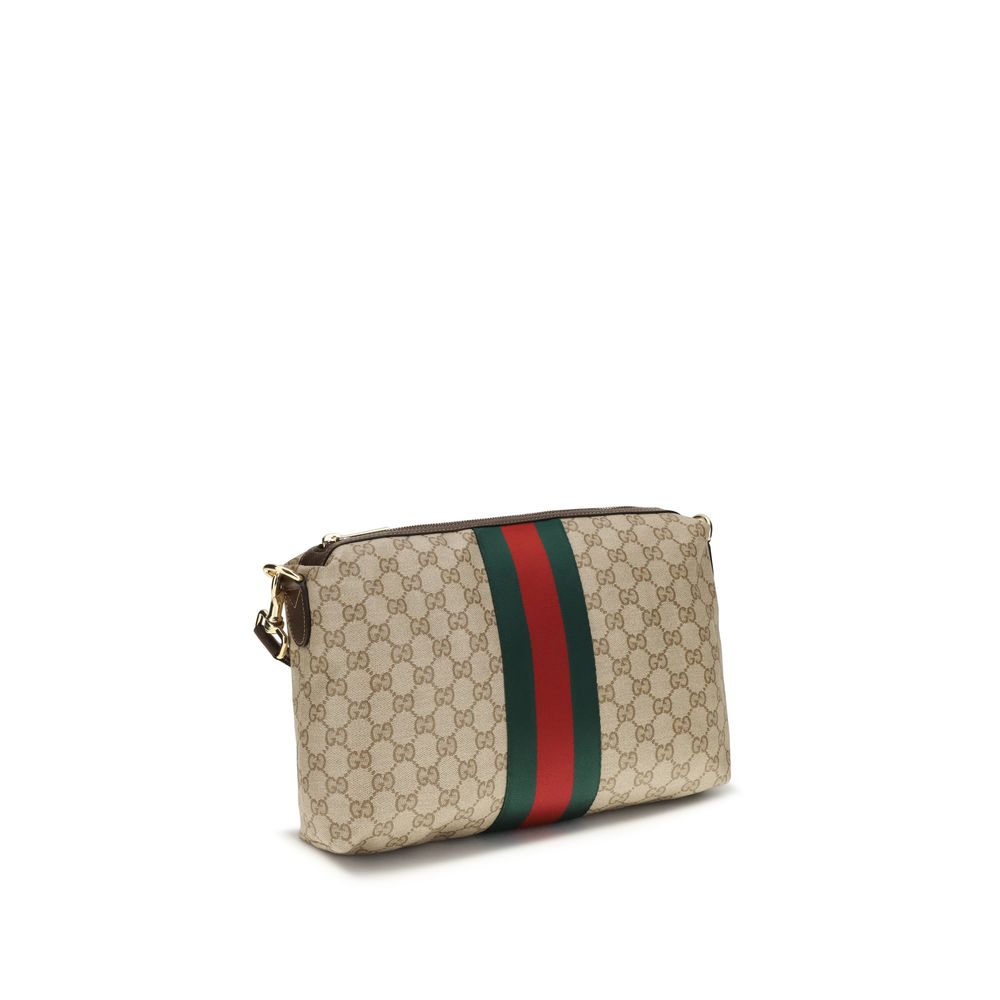 Gucci Beige Cotton Shoulder Bag - Image 2
