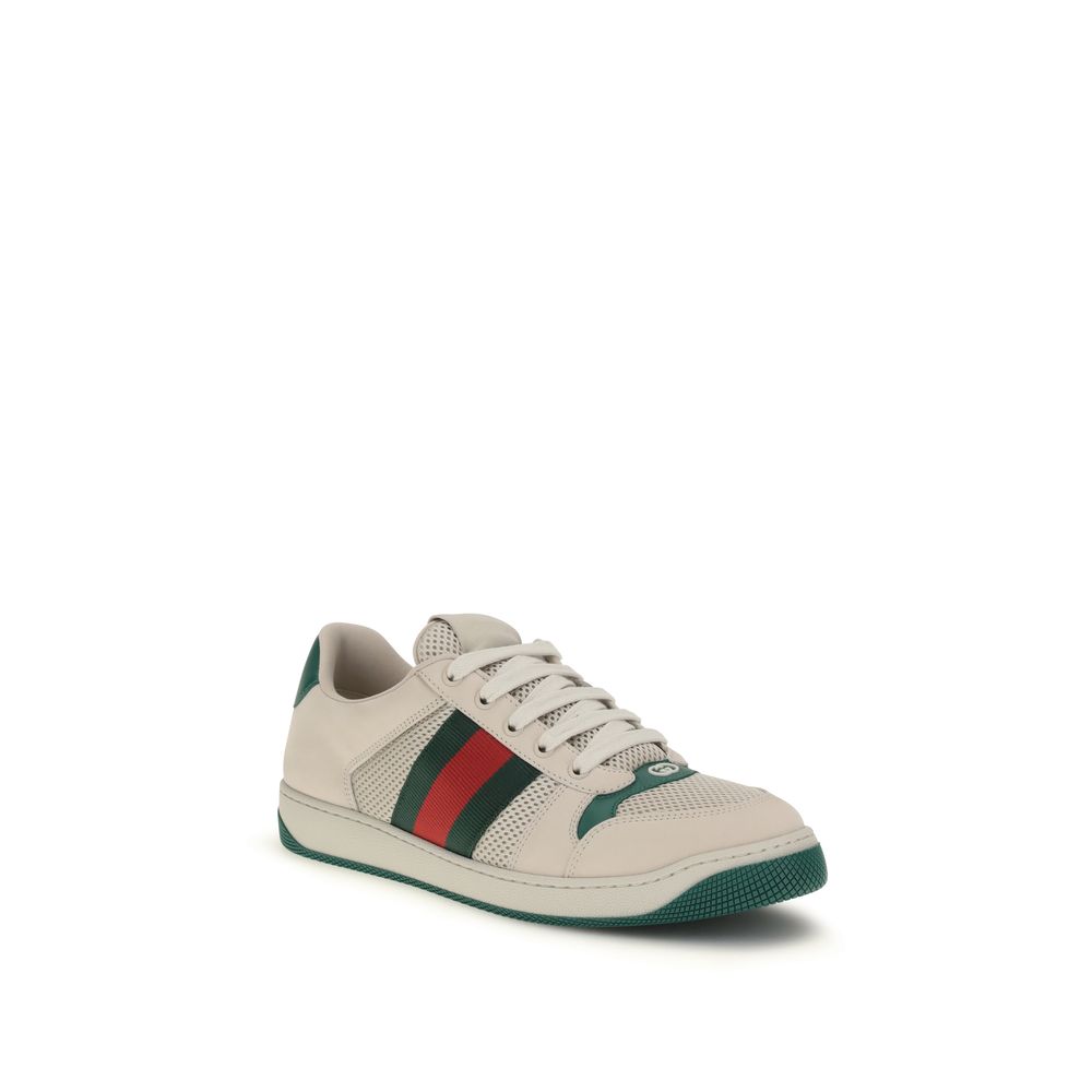 Gucci Beige Polyester Athletic Sneakers - Image 2