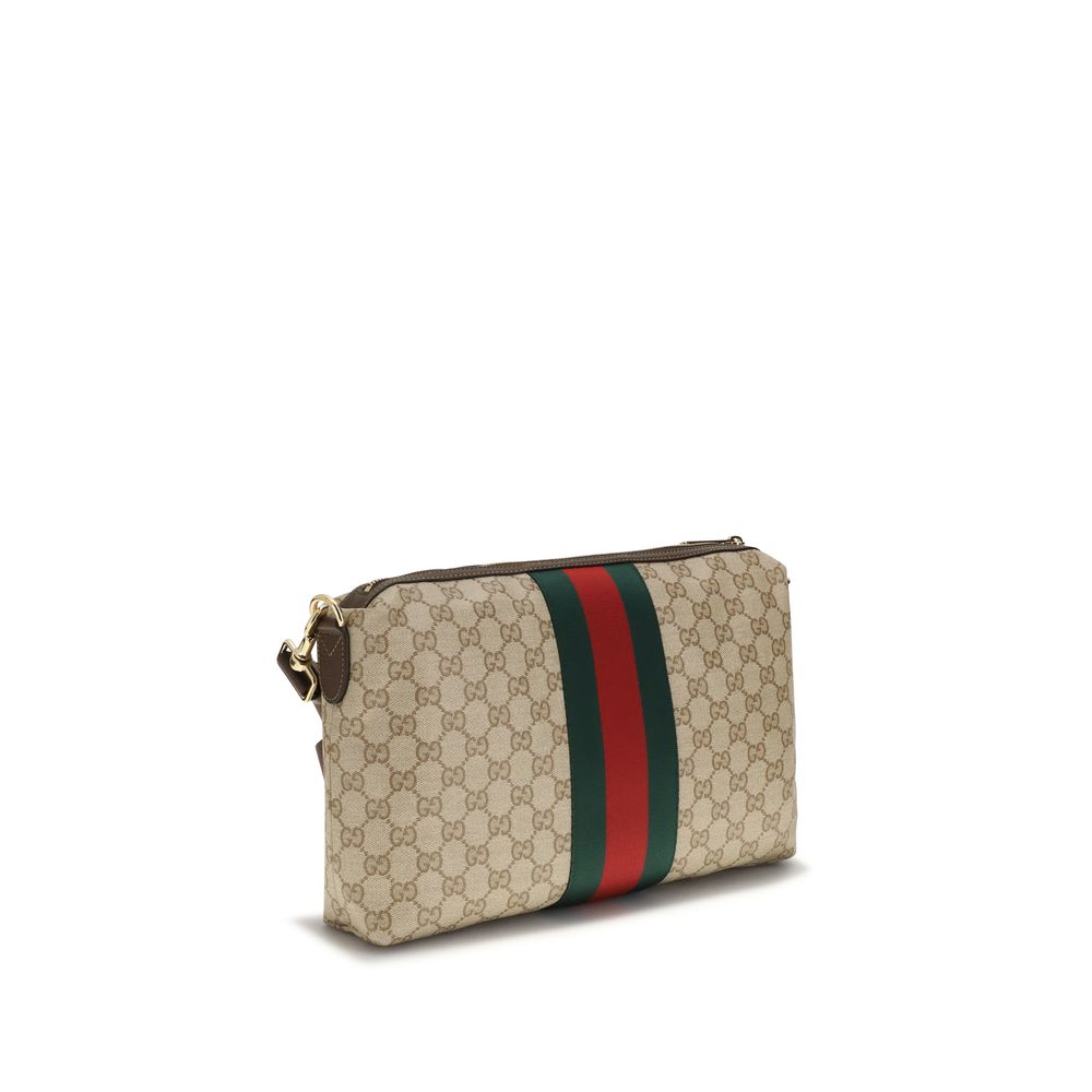 Gucci Beige Cotton Shoulder Bag - Image 3