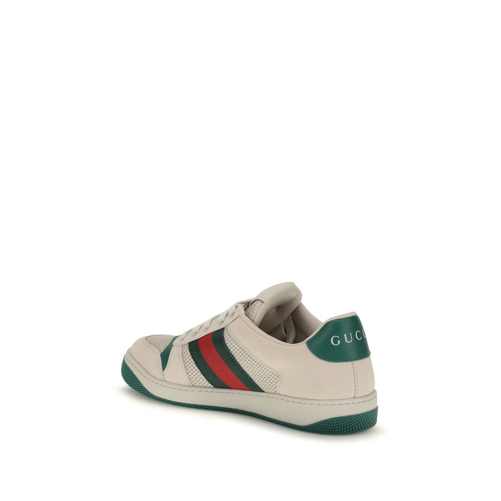 Gucci Beige Polyester Athletic Sneakers - Image 3