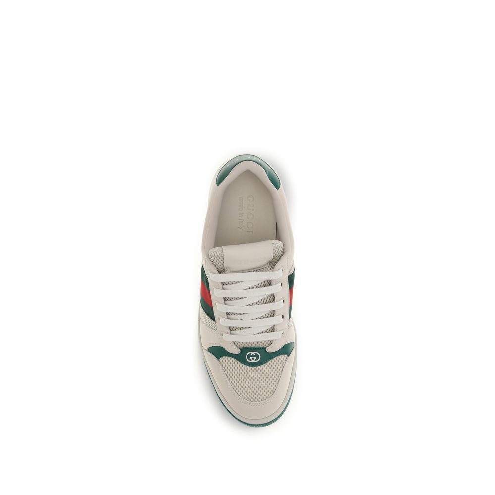 Gucci Beige Polyester Athletic Sneakers - Image 4