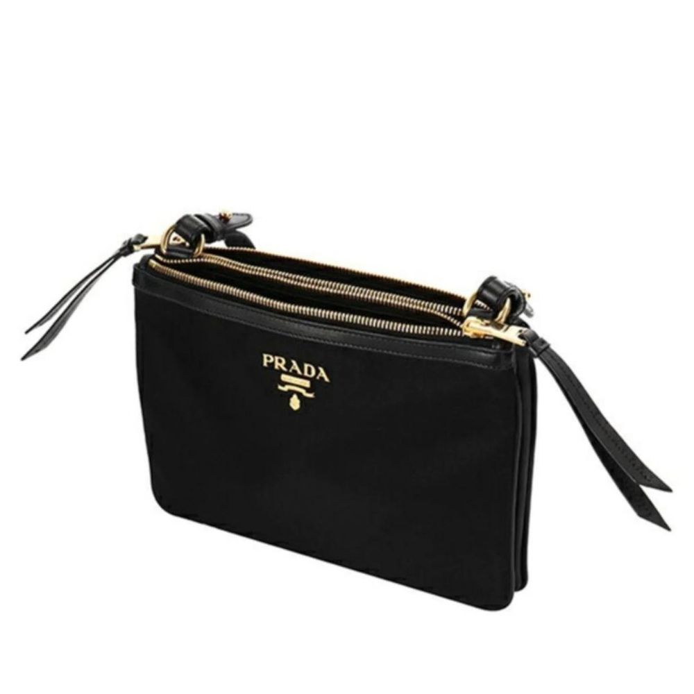 Prada Black Nylon Crossbody Bag - Image 3