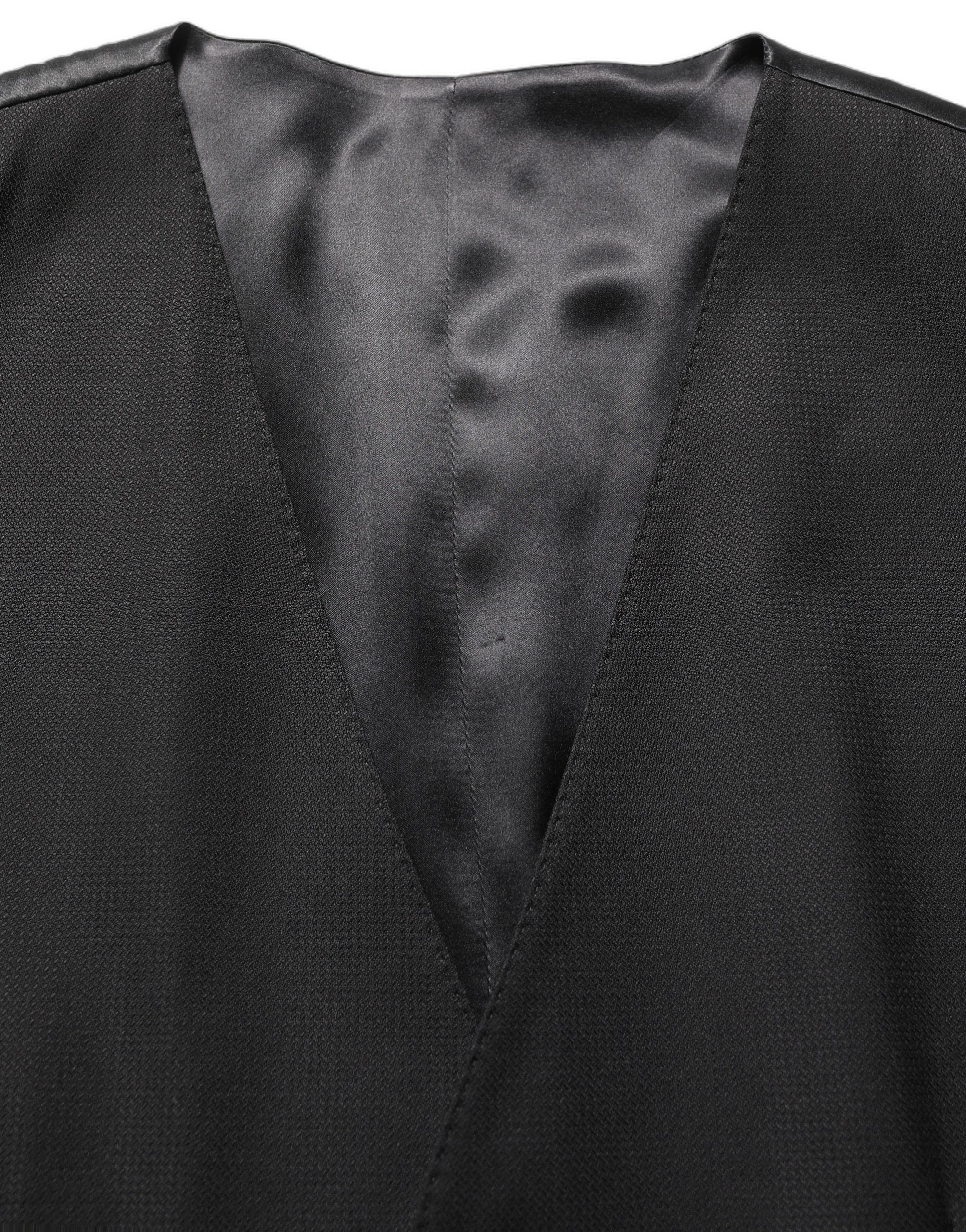 Dolce & Gabbana Dark Gray MARTINI Slim Fit Formal 3 Piece Suit