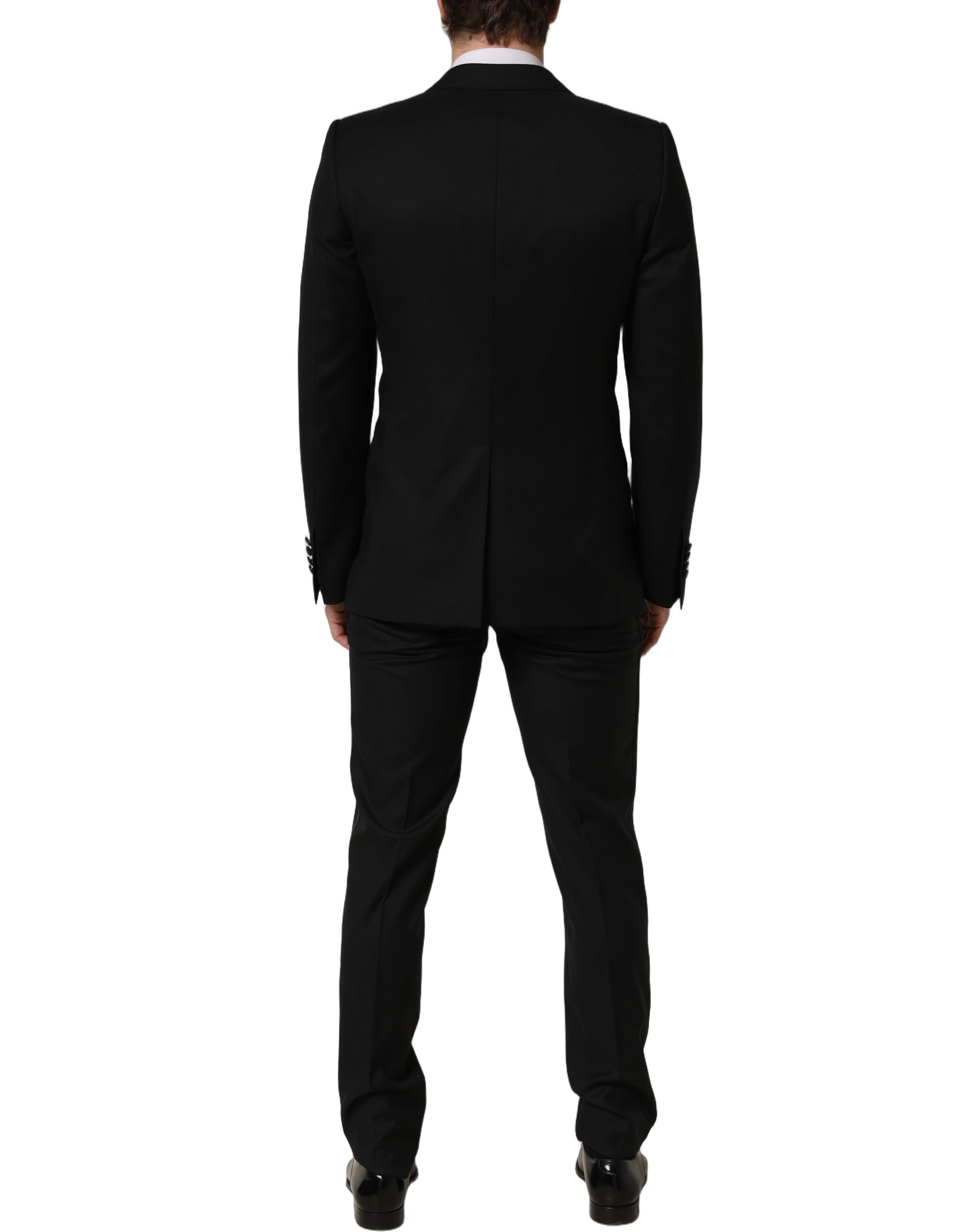 Dolce & Gabbana Dark Gray MARTINI Slim Fit Formal 3 Piece Suit - Image 5