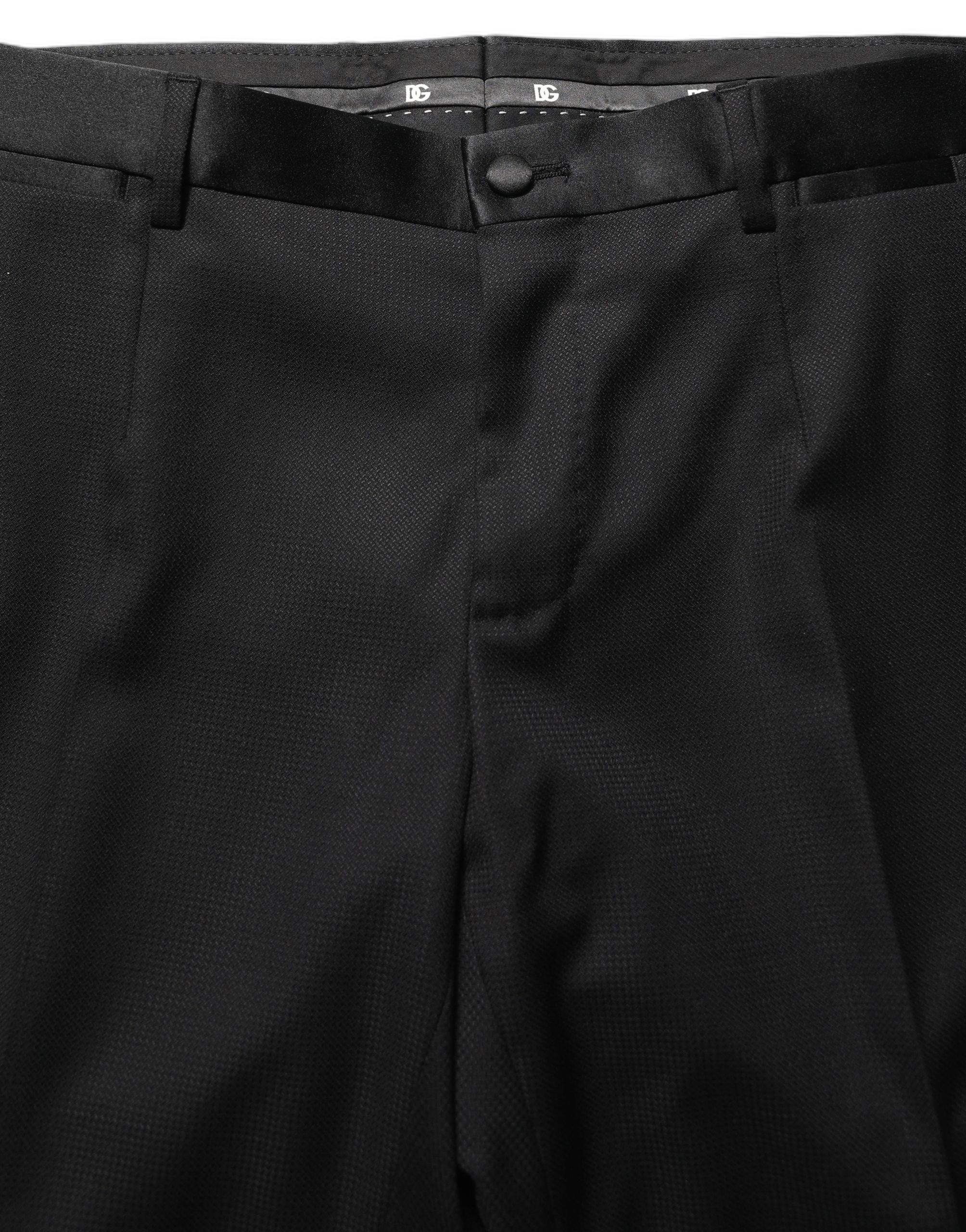 Dolce & Gabbana Dark Gray MARTINI Slim Fit Formal 3 Piece Suit - Image 8