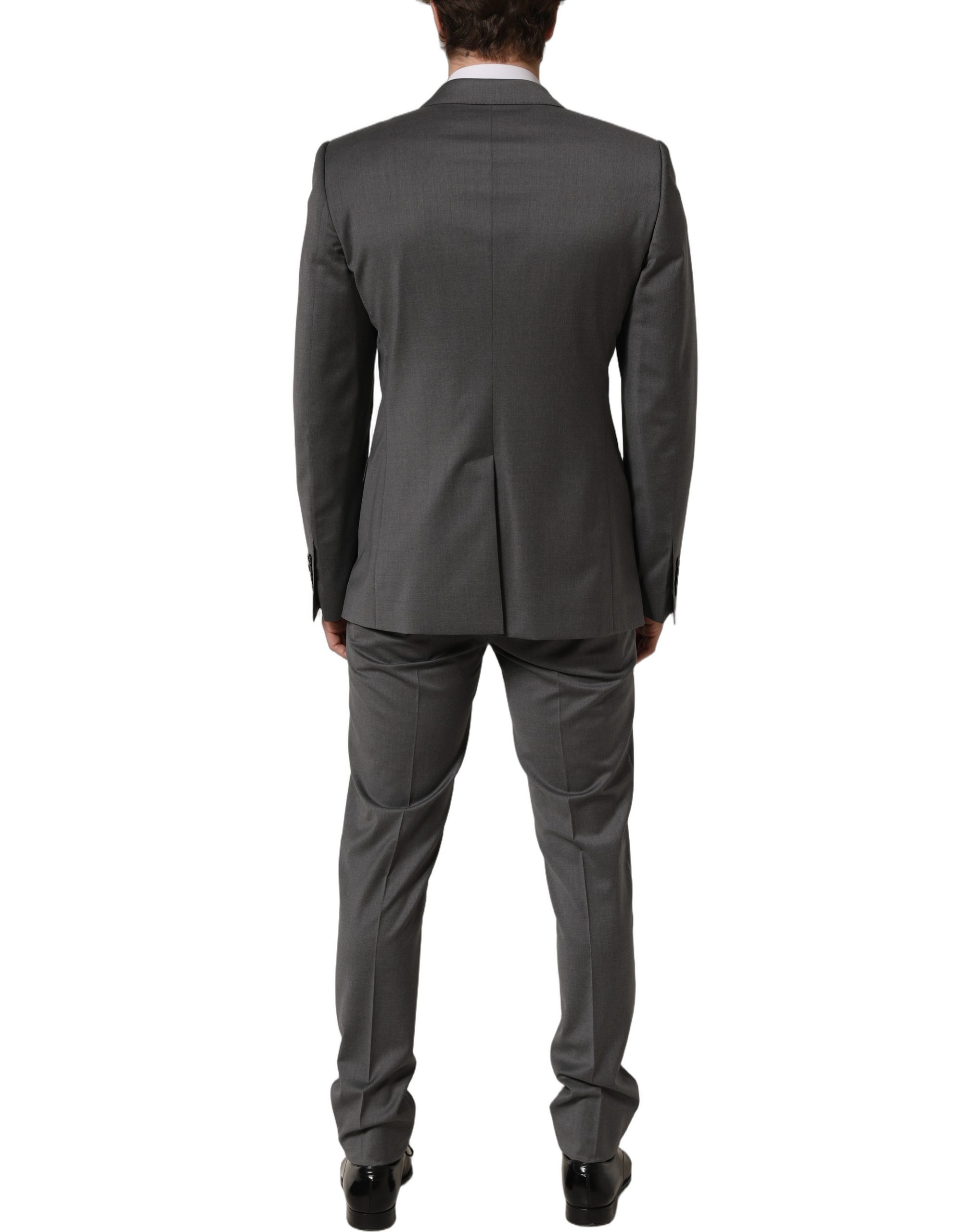 Dolce & Gabbana Gray MARTINI Slim Fit Formal 2Piece Men Suit - Image 2