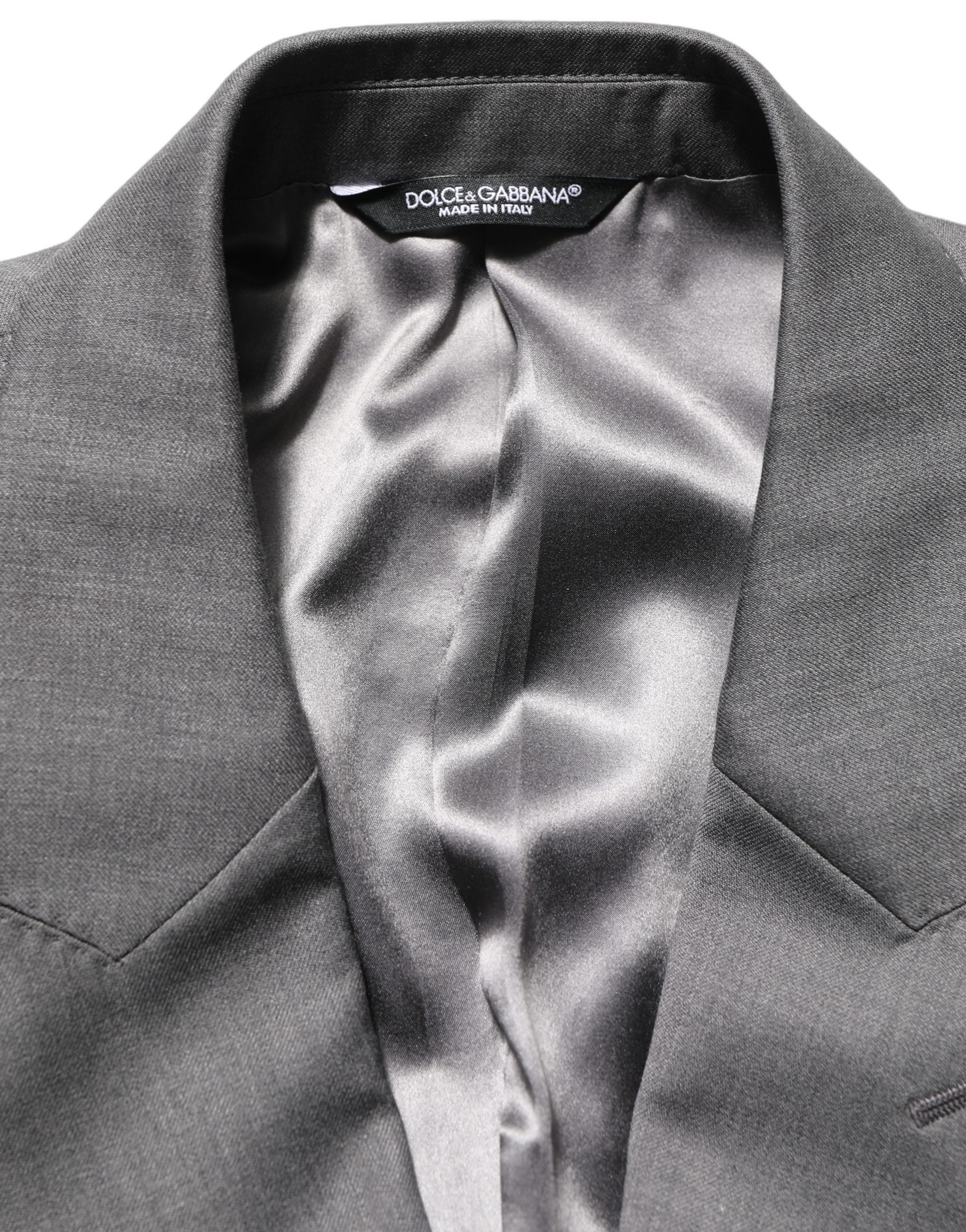 Dolce & Gabbana Gray MARTINI Slim Fit Formal 2Piece Men Suit - Image 4